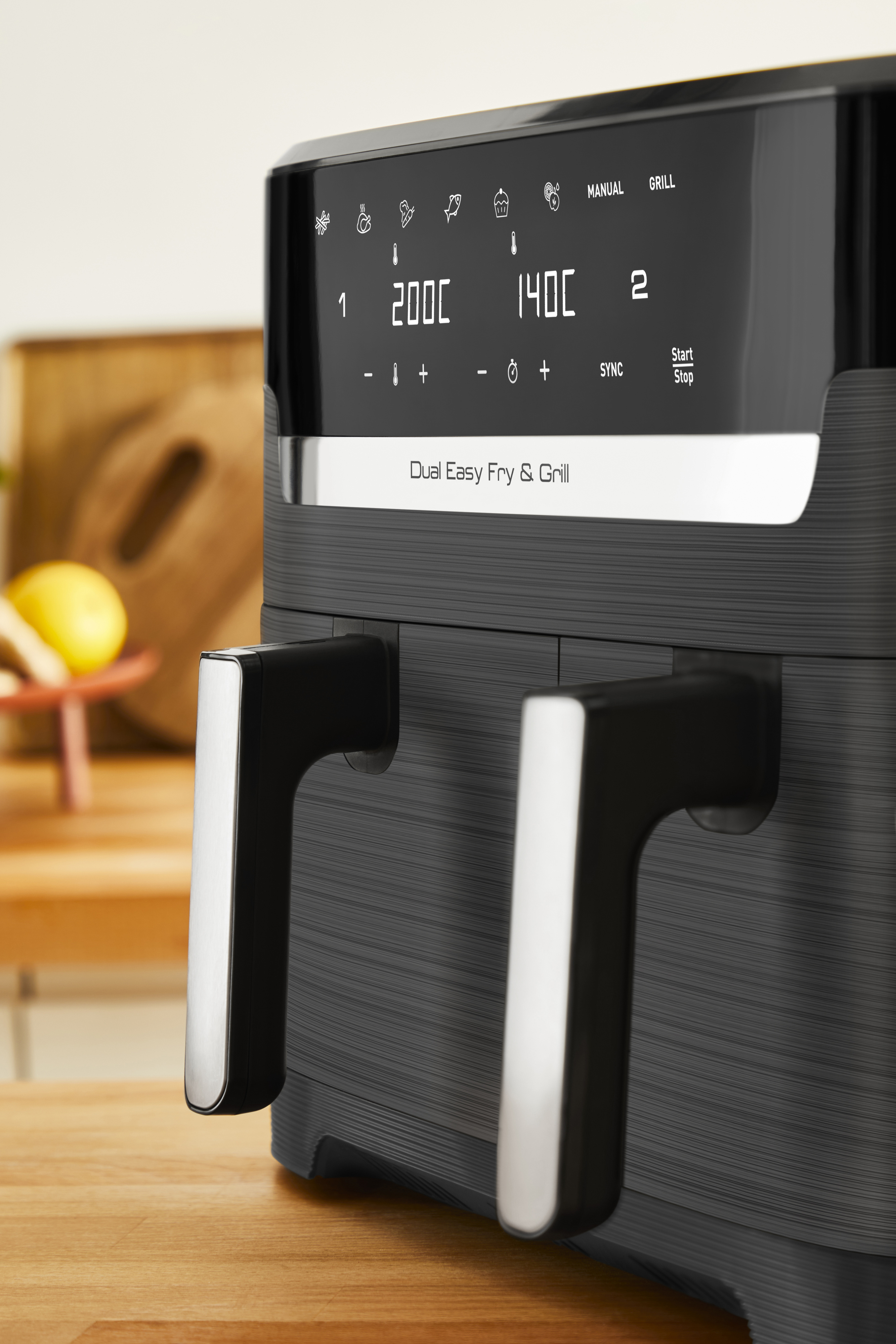 OBH Nordica Dual Easy Fry & Grill -airfryer, 8,3 l