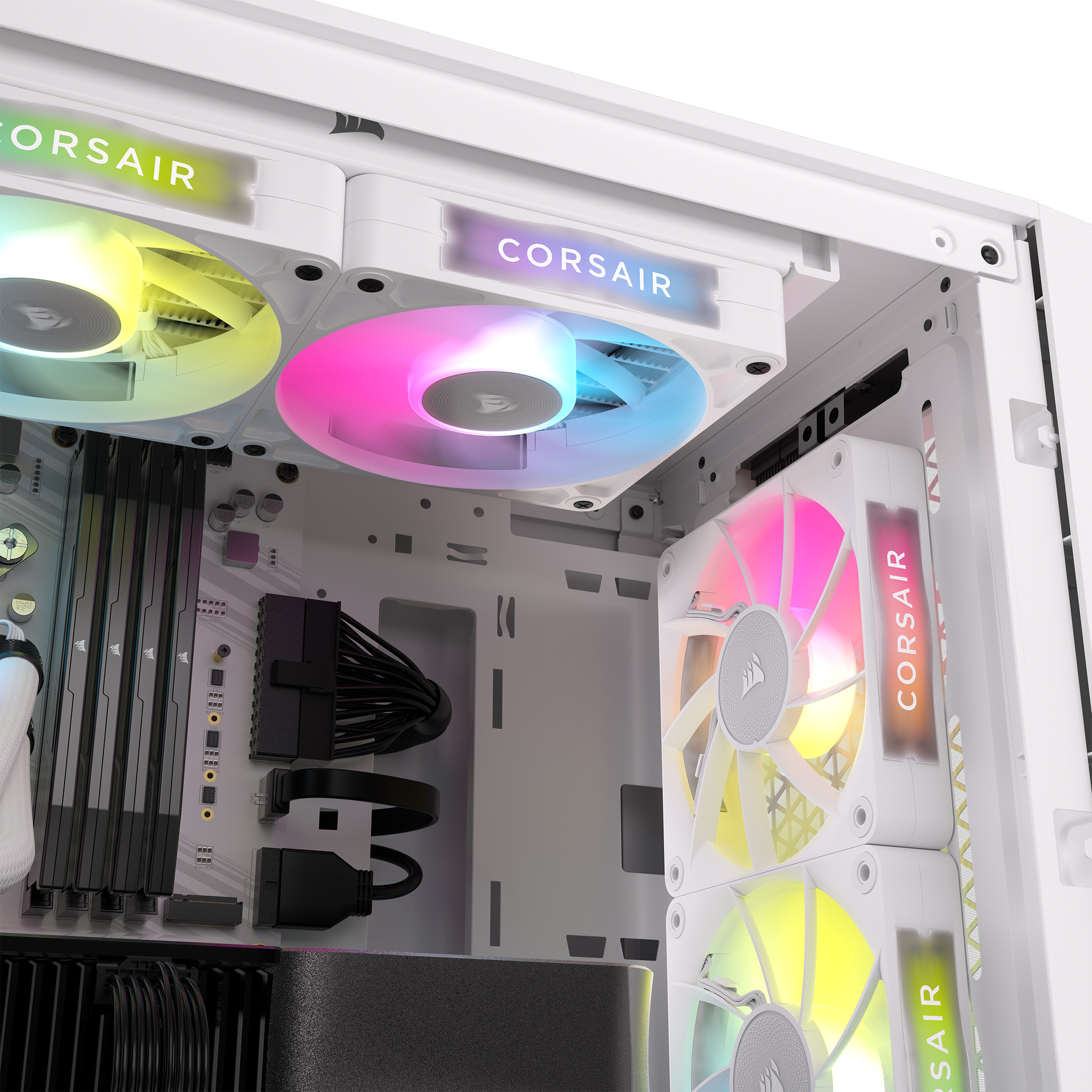 Corsair iCUE LINK RX120 RGB PWM Expansion -tuuletin, valkoinen, 120 mm