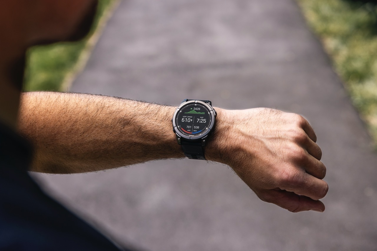 Garmin Fenix E -urheilukello, 47 mm, teräksenharmaa / musta