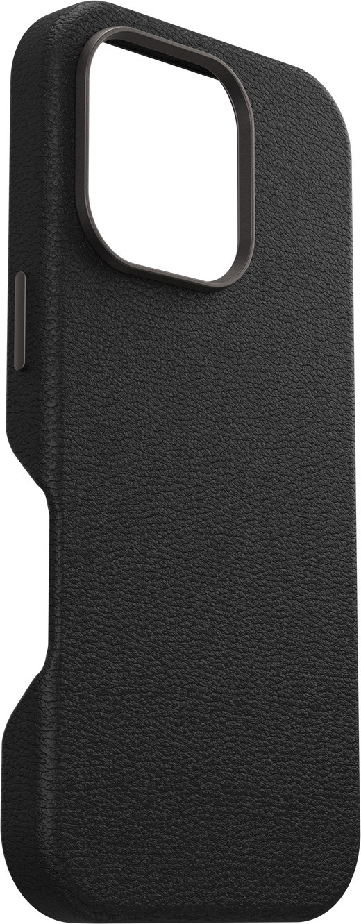Otterbox Symmetry Cactus Leather for MagSafe -suojakuori, iPhone 16 Pro, musta