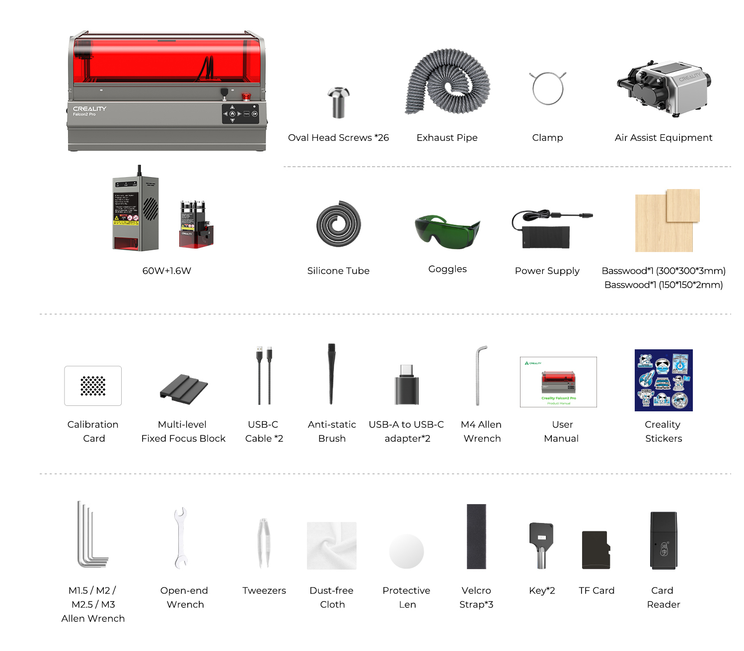 Creality Laser Falcon 2 Pro 60W -laserkaiverrin