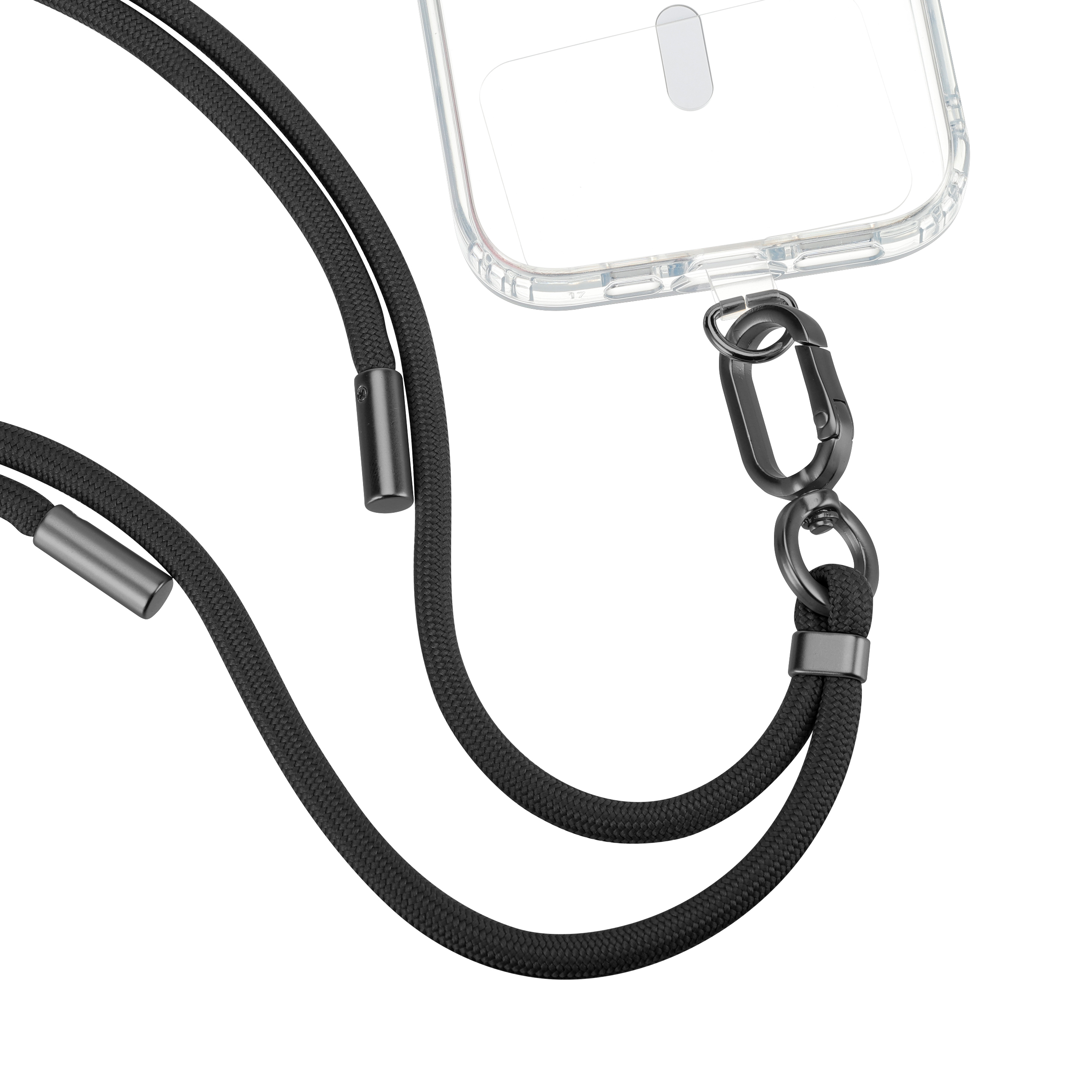 FoneKit kaulanauha puhelimelle, musta