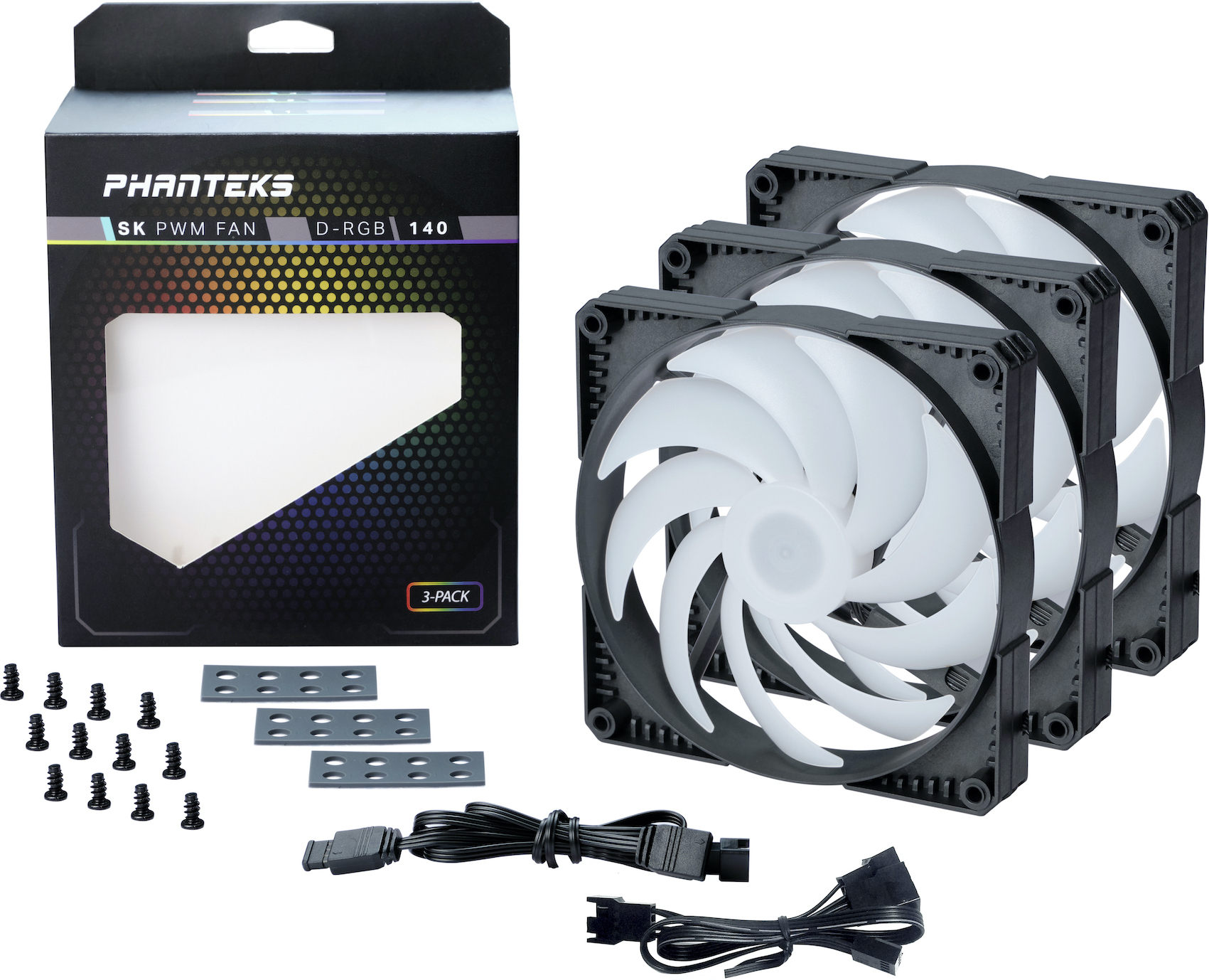 Phanteks PH-F140SK D-RGB PWM -tuuletin, 140 mm, 3-pack