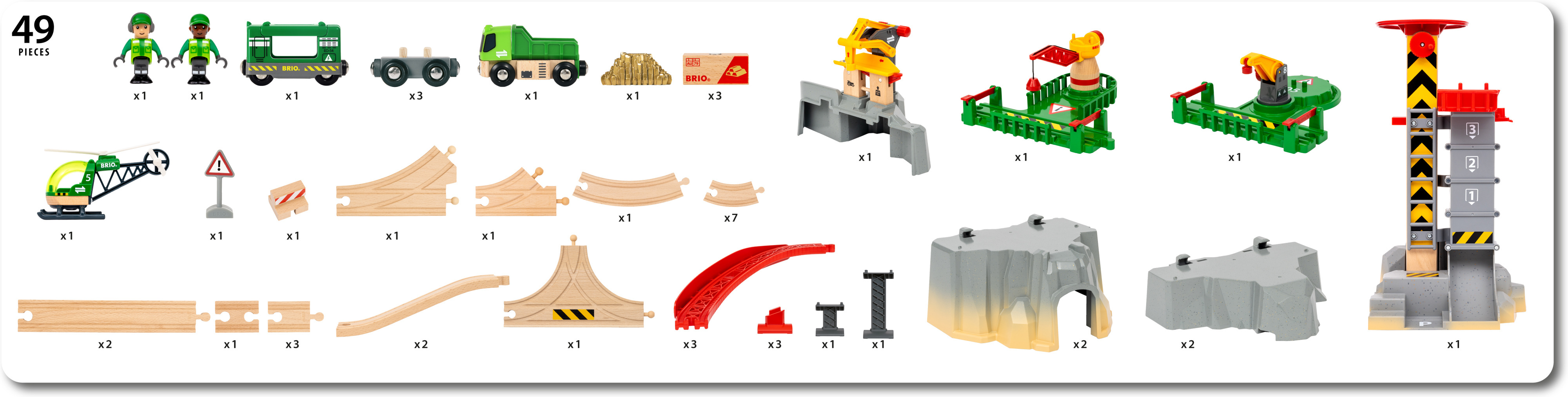 BRIO Railway 36010 Vuoriston rahtisetti