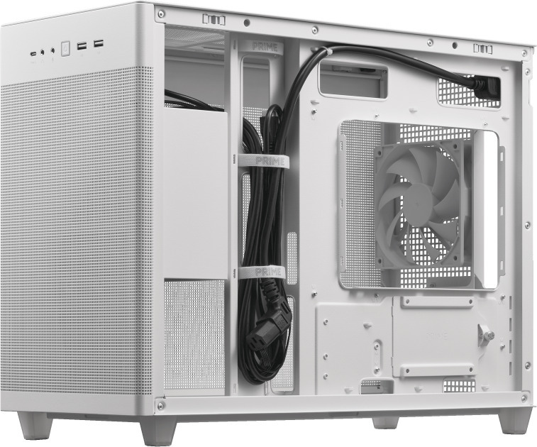 Asus Prime AP201 Micro-ATX-kotelo, valkoinen
