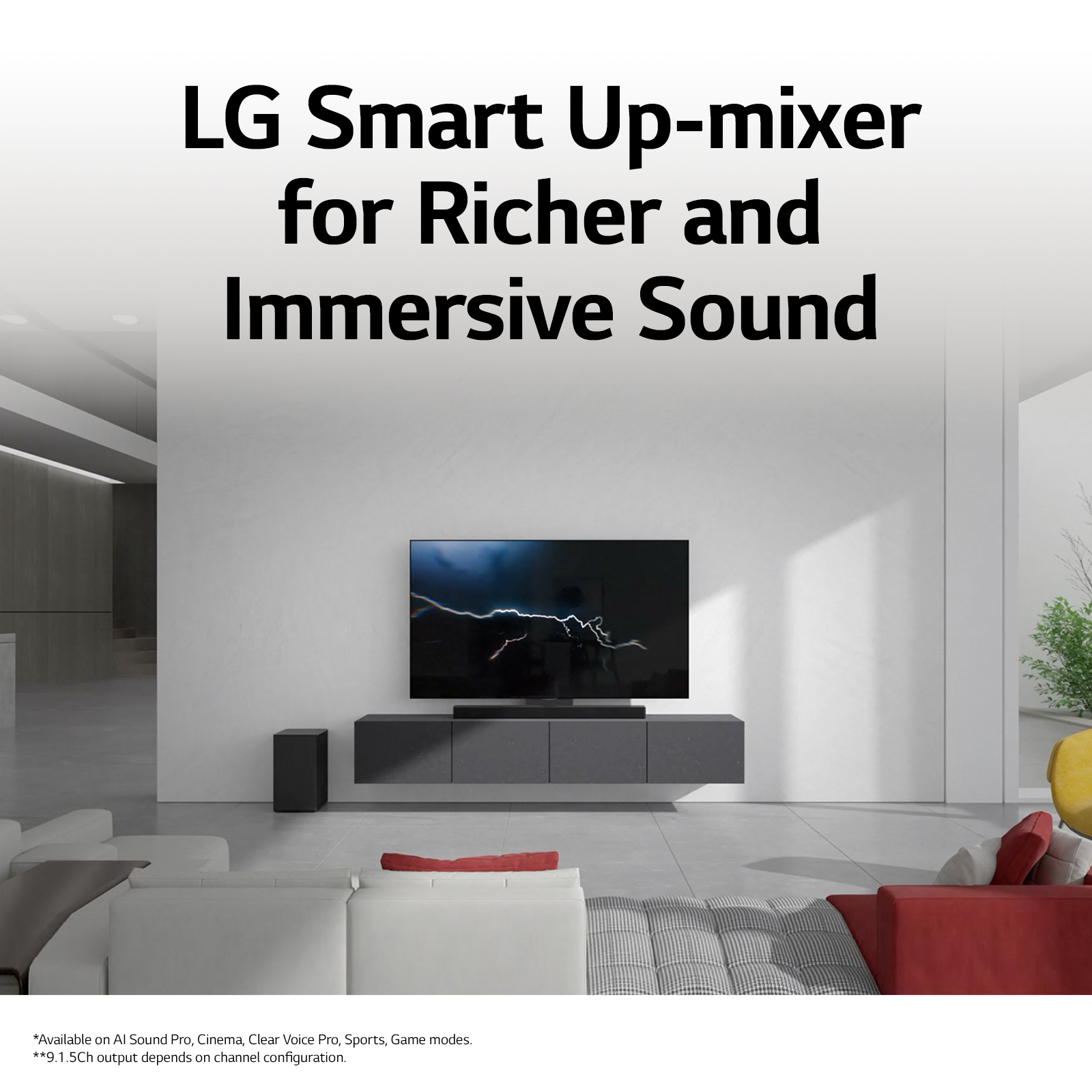 LG SC9S 3.1.3 Soundbar Dolby Atmos -äänijärjestelmä