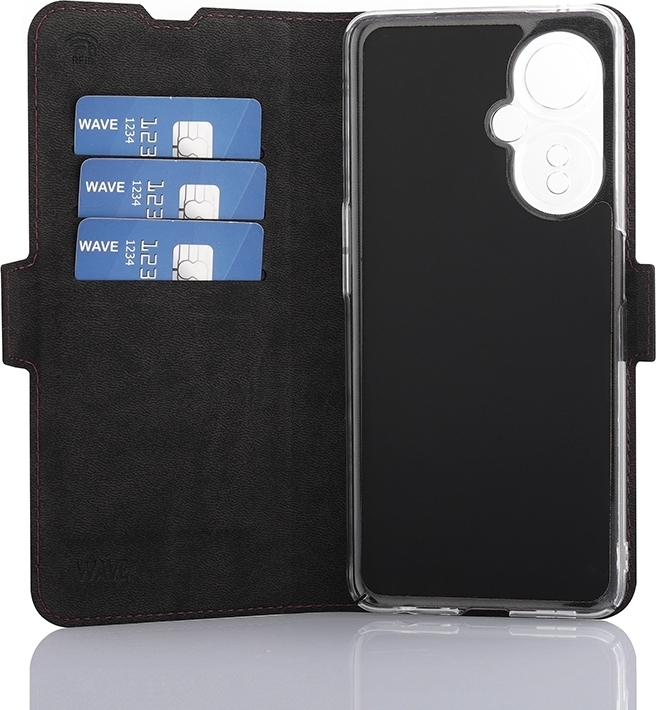 Wave BookCase -suojakotelo, OnePlus Nord CE 3 Lite 5G, Smoky Sangria