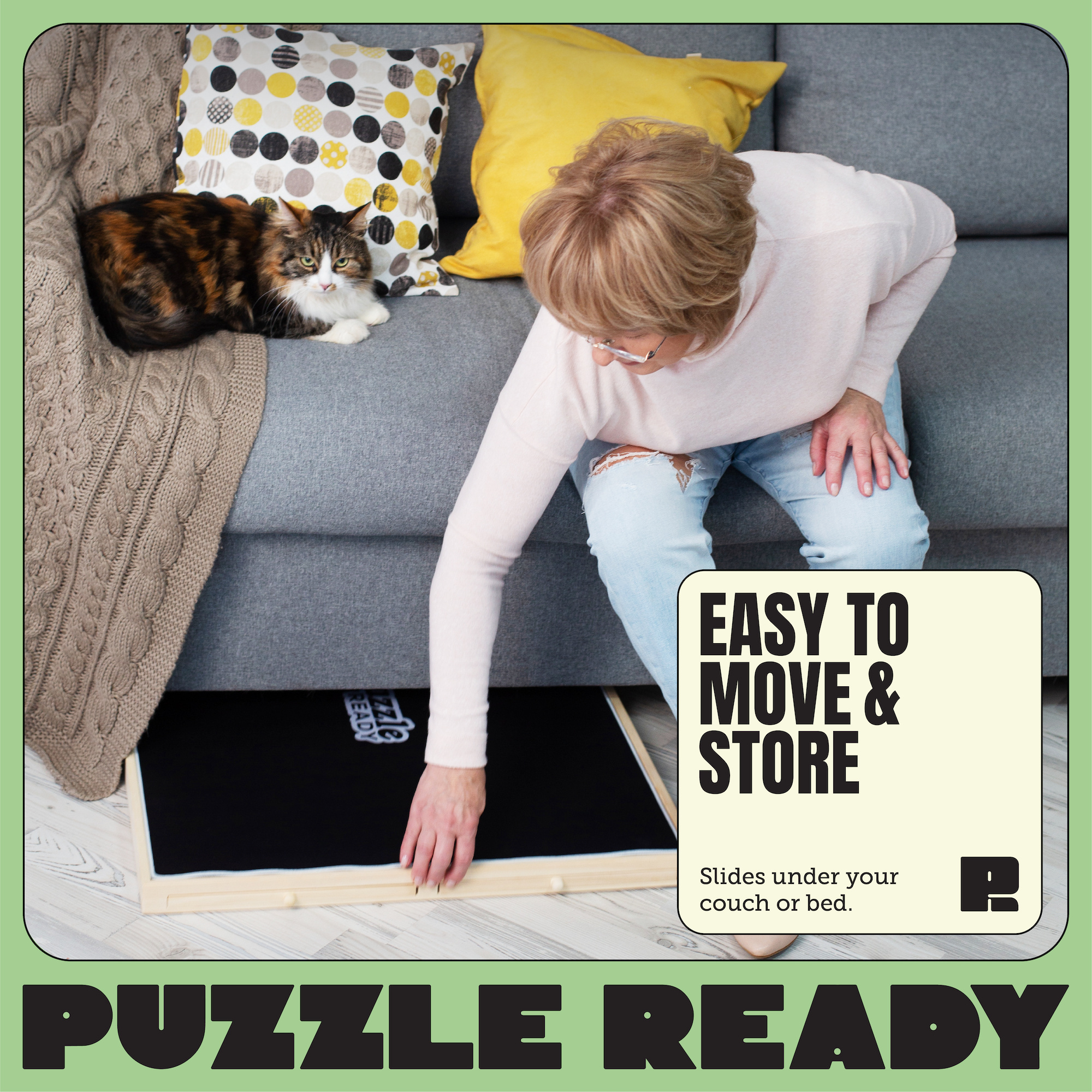 Puzzle Ready - Puinen palapelilauta, 1500 palalle