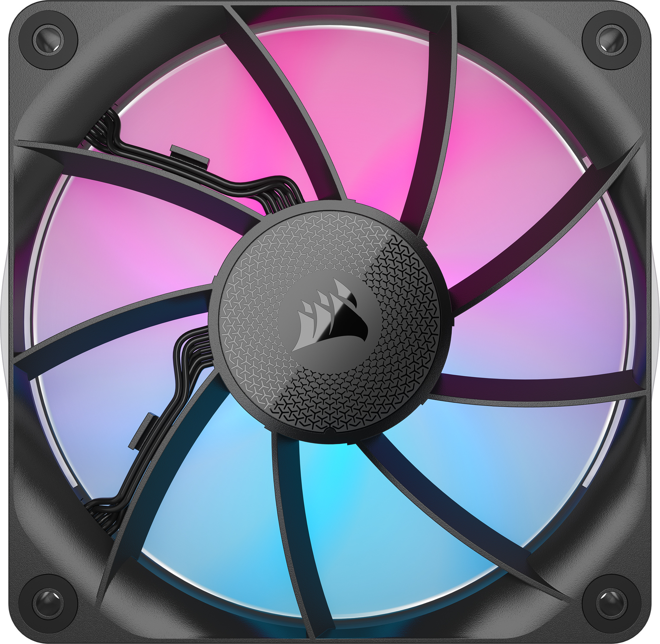 Corsair iCUE LINK RX120 RGB PWM Expansion -tuuletin, musta, 120 mm