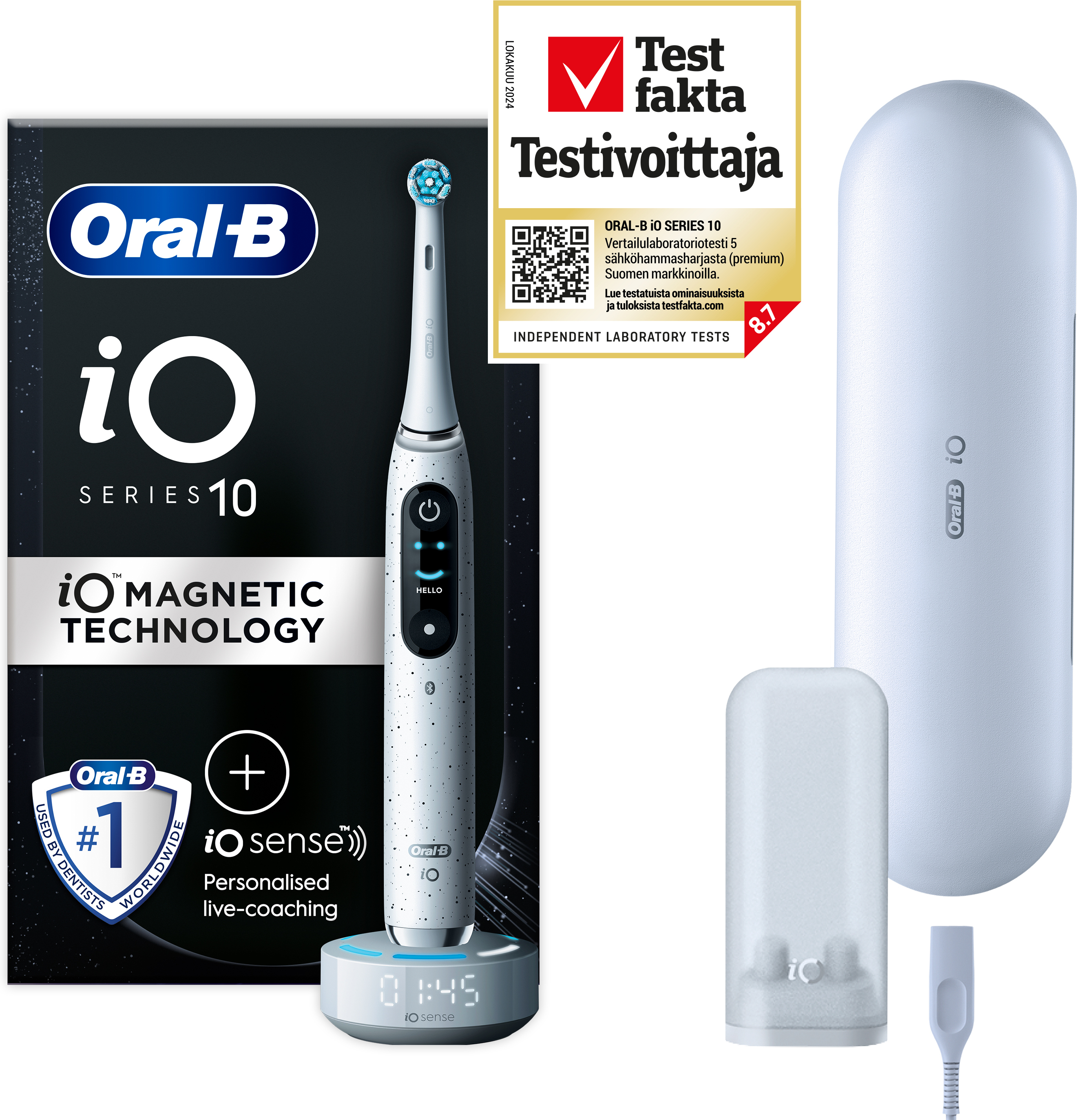Oral-B iO Series 10 sähköhammasharja, valkoinen