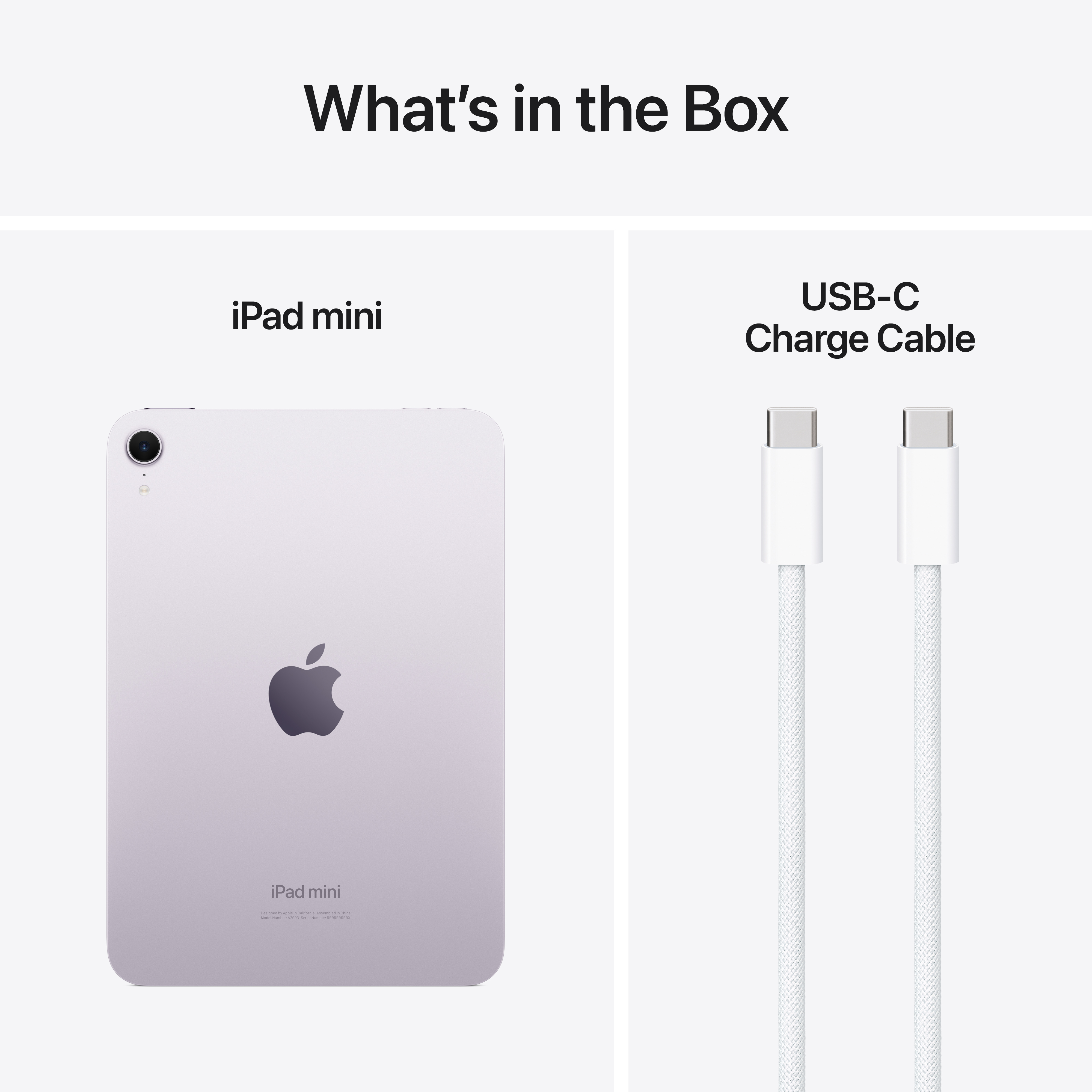 Apple iPad mini 128 Gt WiFi 2024 -tabletti, violetti (MXN93)