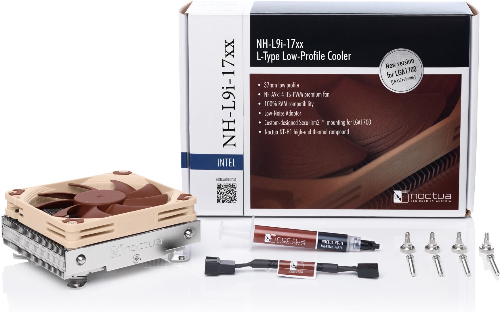 Noctua NH-L9i 17xx -matalaprofiilinen prosessorijäähdytin