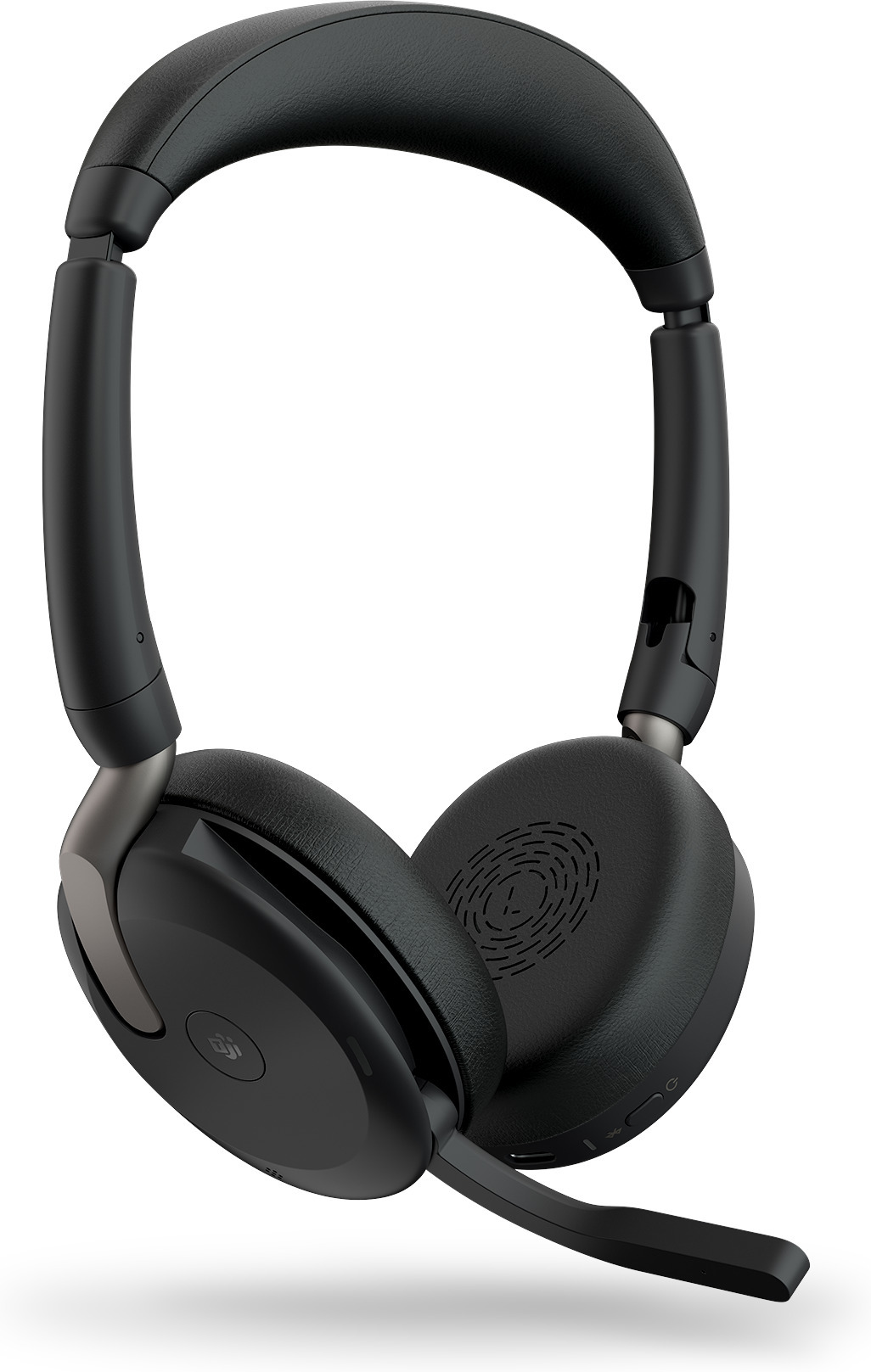 Jabra Evolve2 65 Flex LINK380C MS Stereo kuulokemikrofoni ja latausalusta, musta