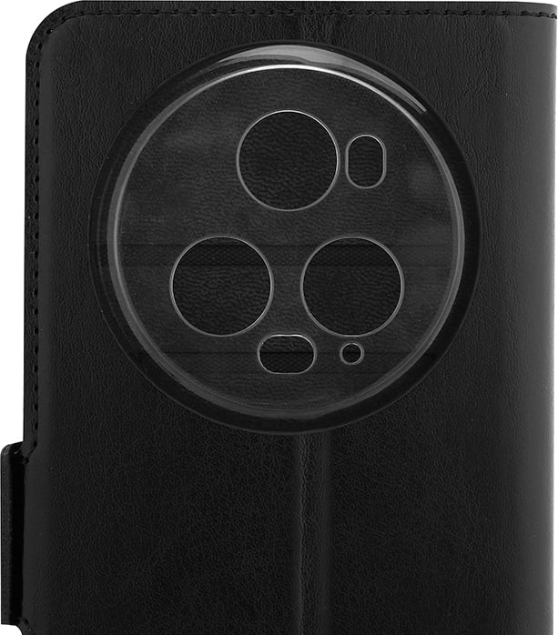 Wave BookCase -suojakotelo, Honor Magic5 Pro 5G, musta