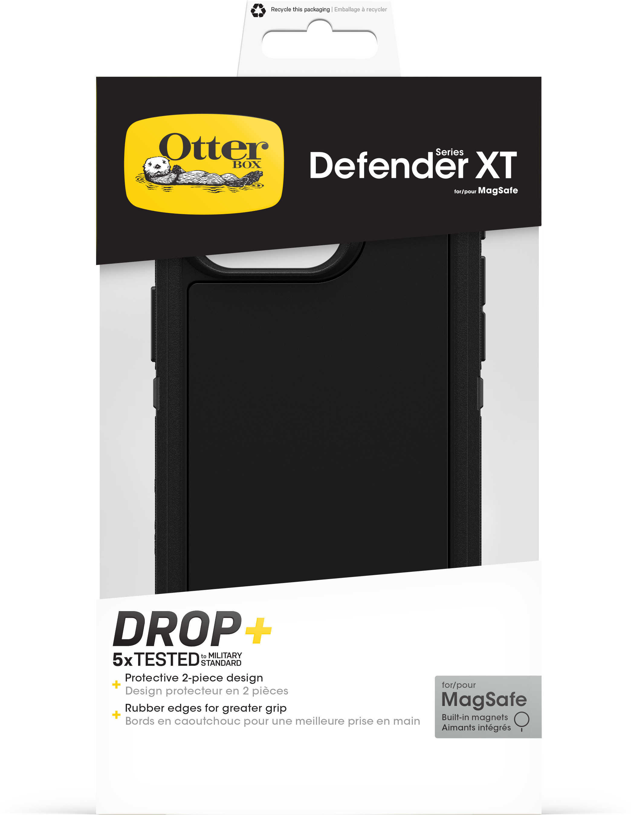 Otterbox Defender XT -suojakuori, iPhone 15 Pro, musta