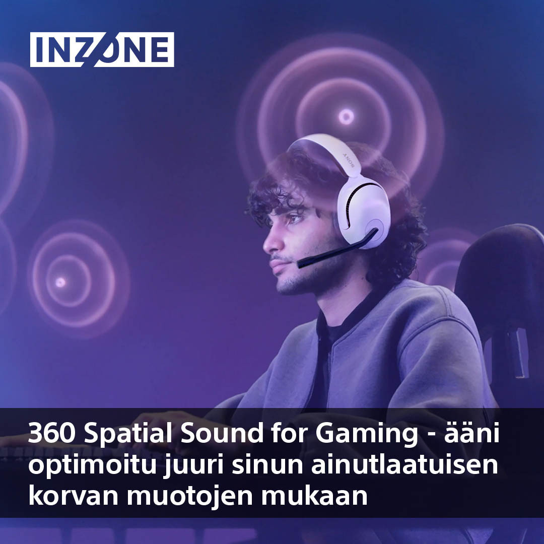 Sony INZONE H5 (WHG500B.CE7) -langattomat pelikuulokkeet, musta