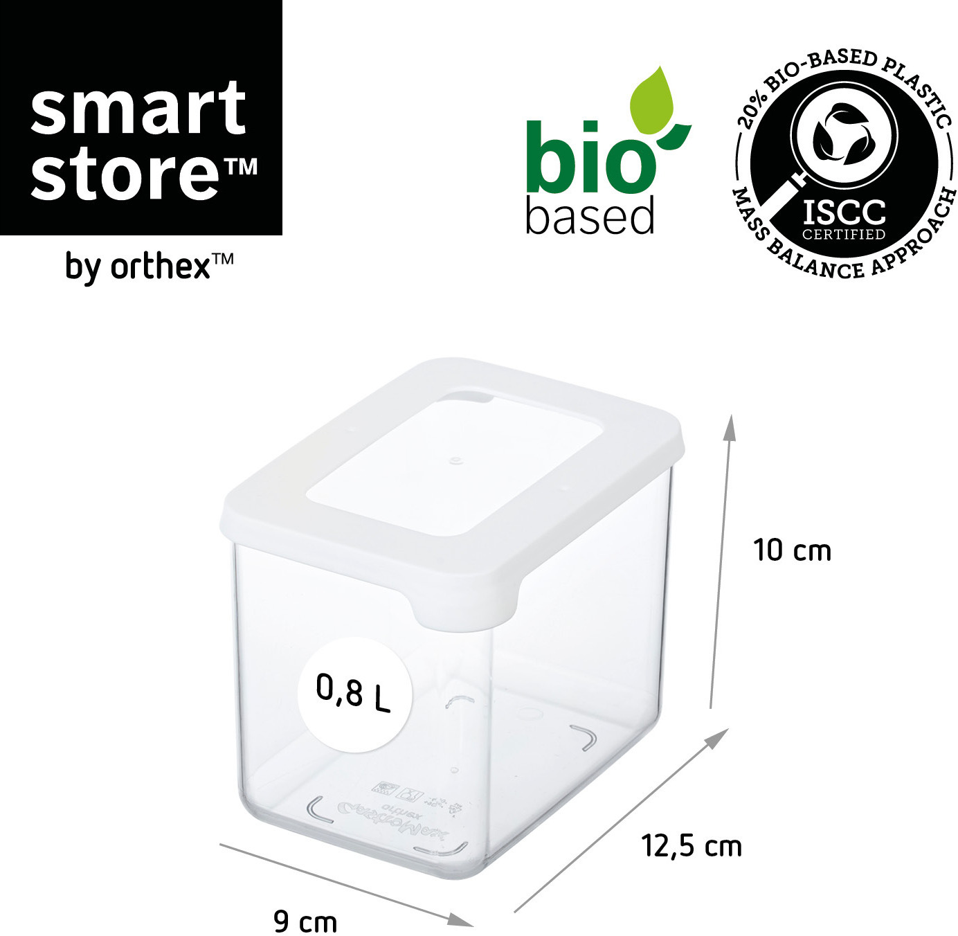 SmartStore Vision säilytysrasiasetti, 8 x 0.8L