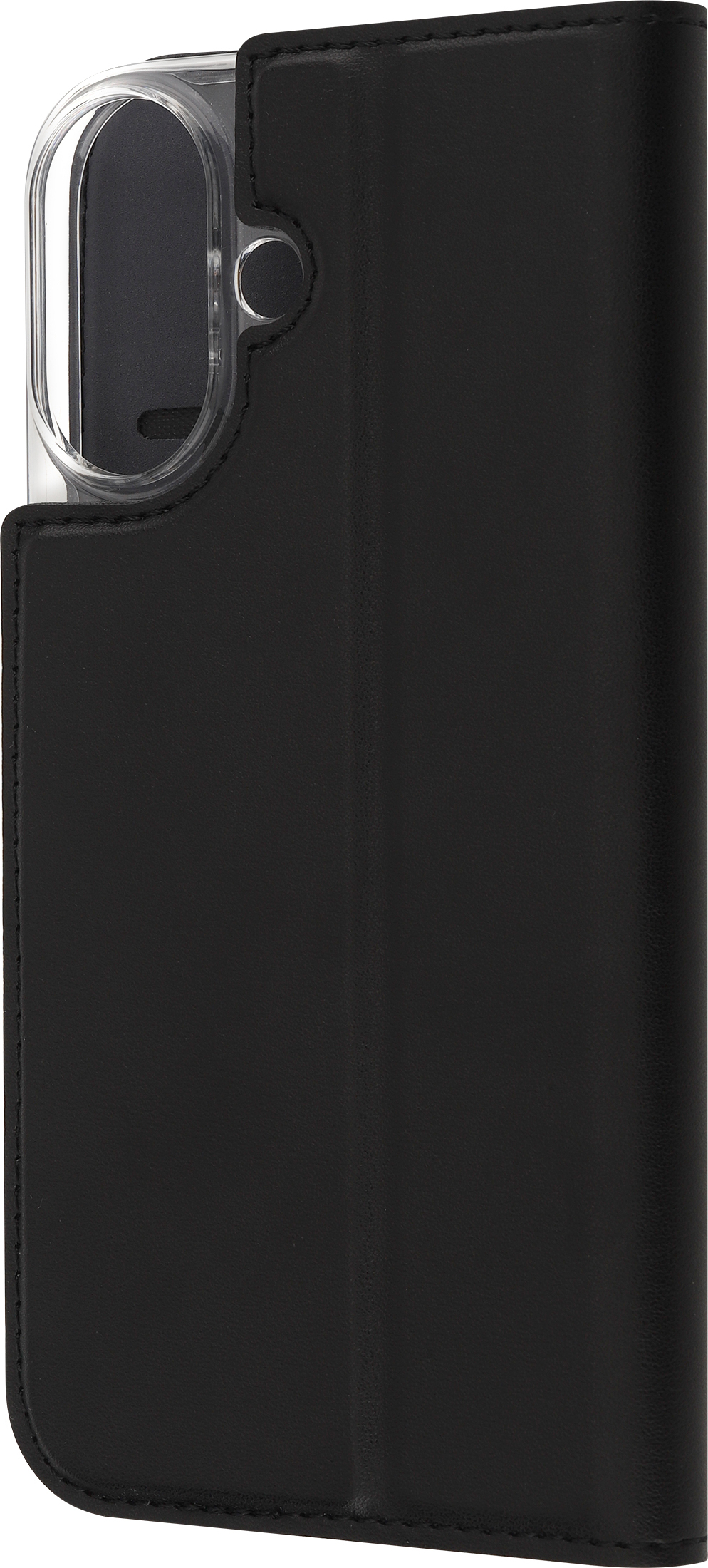 FoneKit BookCase -suojakotelo, iPhone 16, musta