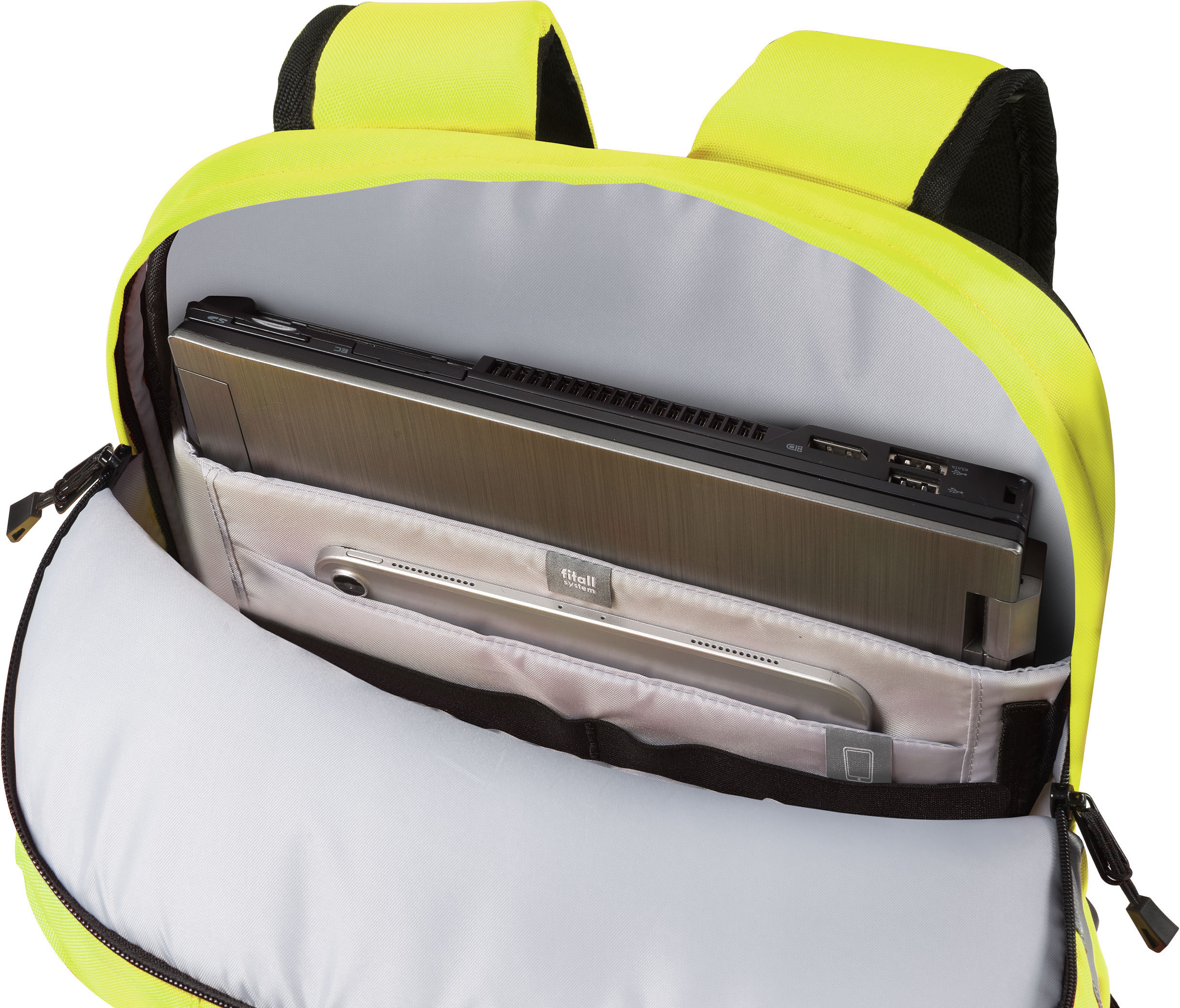 Dicota HI-VIS 32–38L -reppu, keltainen