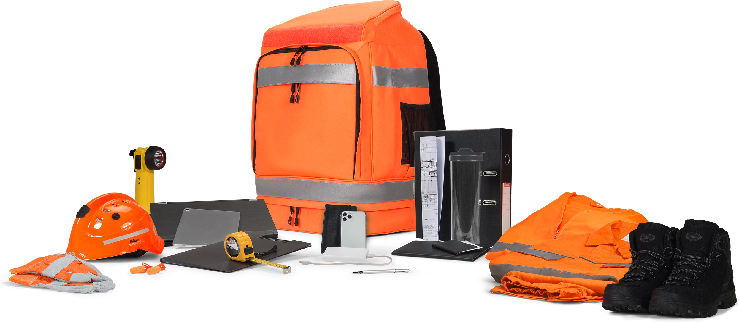 Dicota Hi-Vis 65L -reppu, oranssi