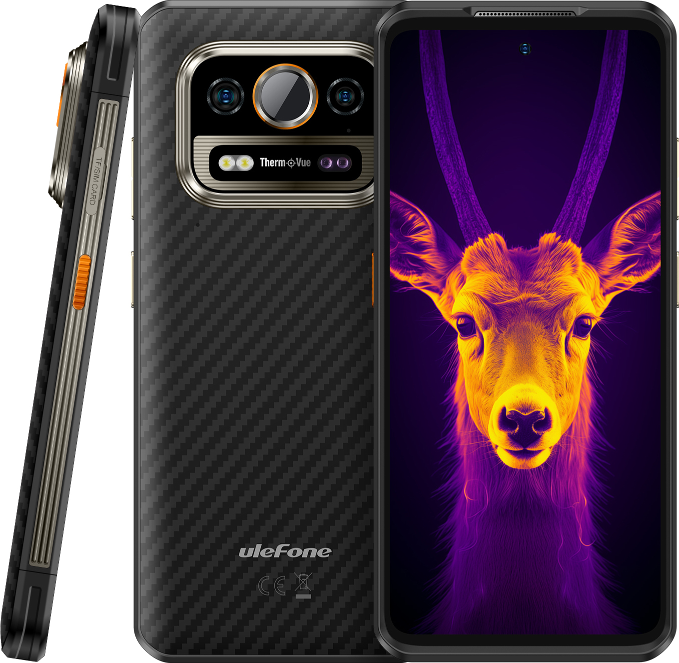 Ulefone Armor 25T Pro 5G -puhelin, 256/6 Gt, musta