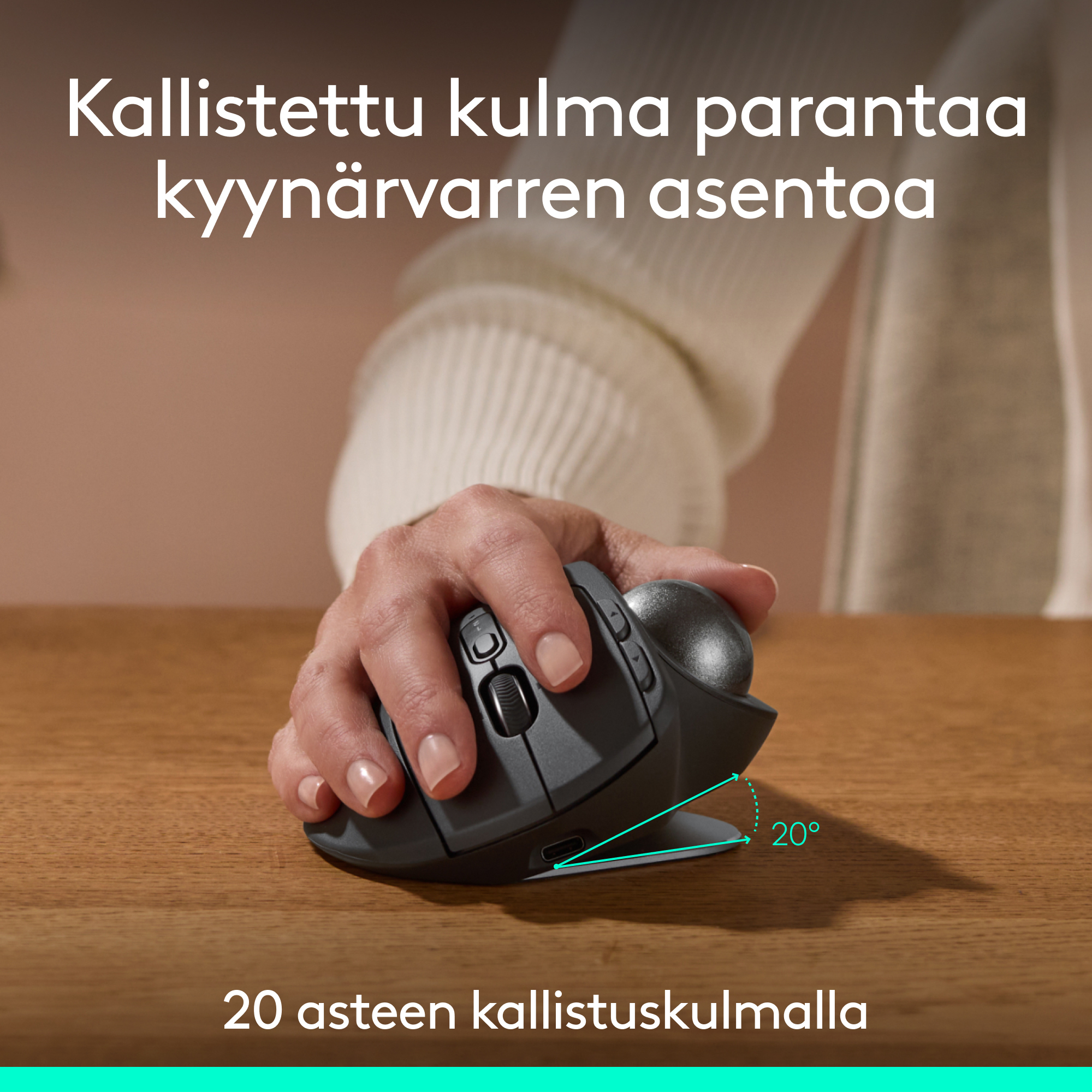 Logitech POP Icon Combo -näppäimistö ja hiiri, grafiitti