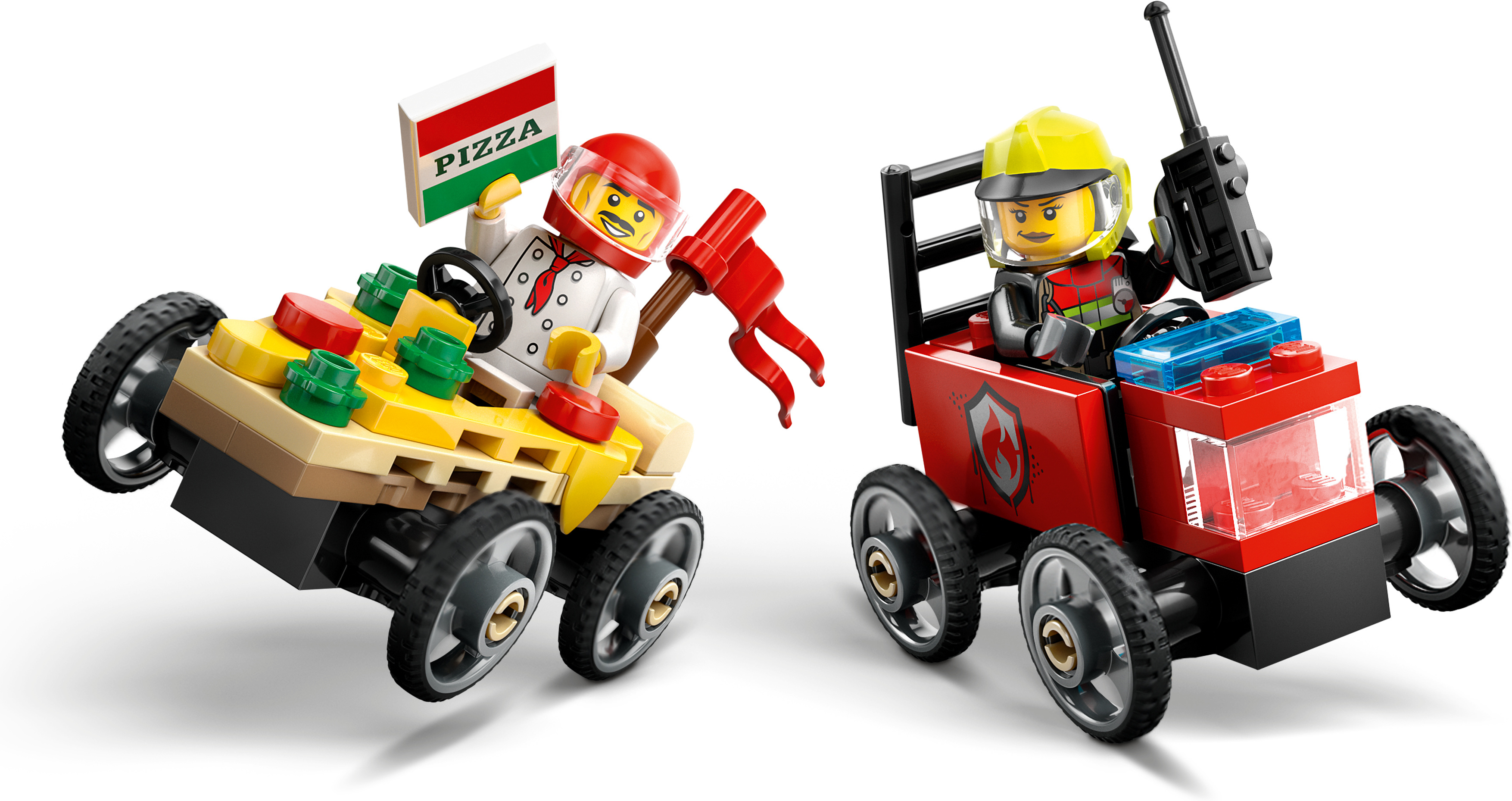 LEGO City 60458 – Pizza-auto vastaan paloauto – kilpa-autopakkaus