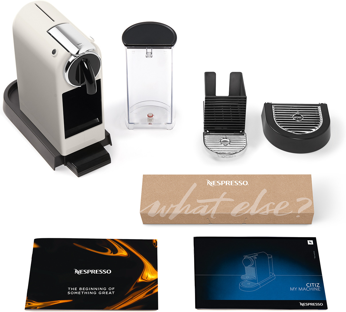 Nespresso Citiz -kapselikeitin, valkoinen