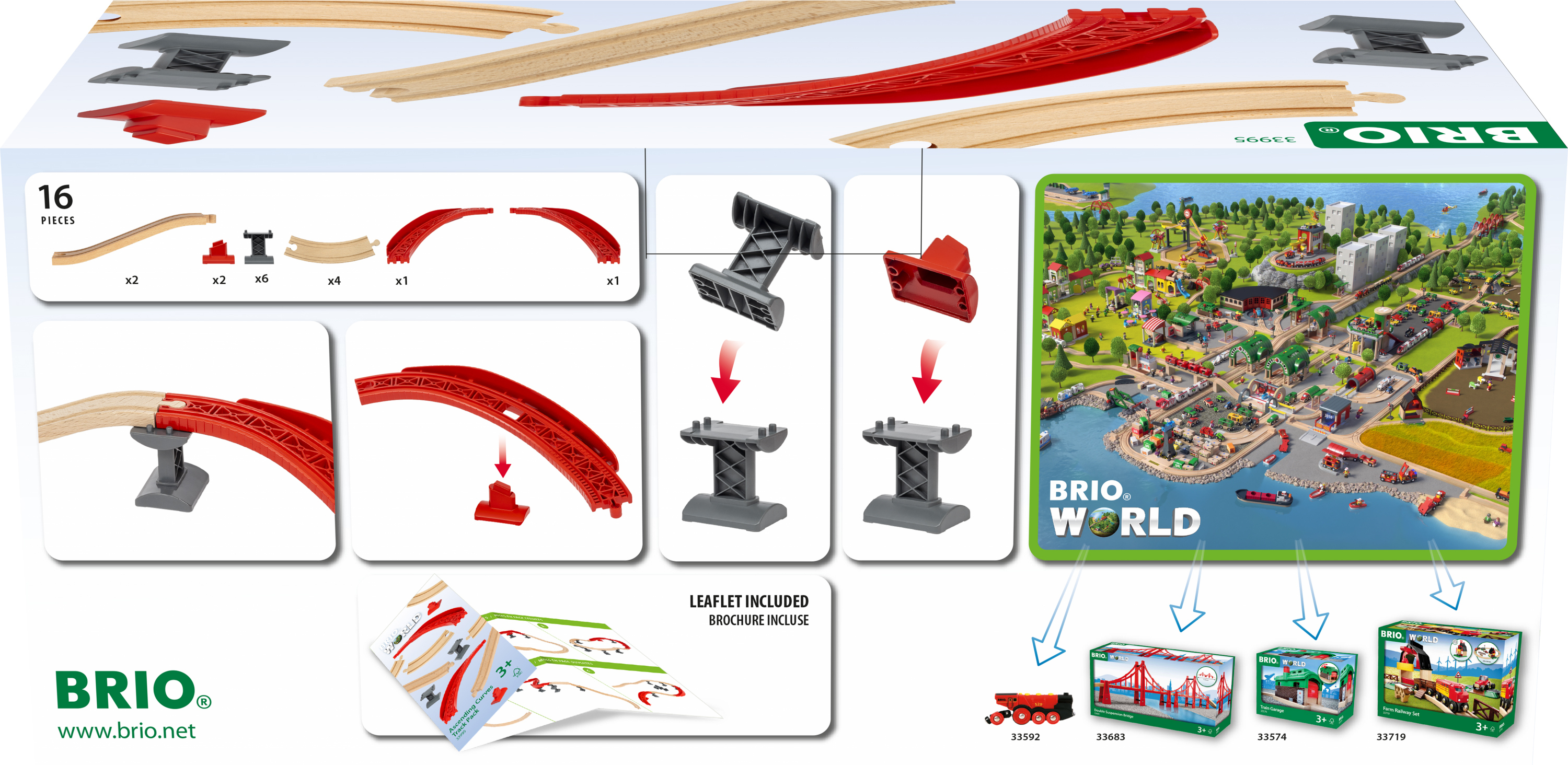 BRIO World 33995 Nousevat kaarteet -ratapaketti