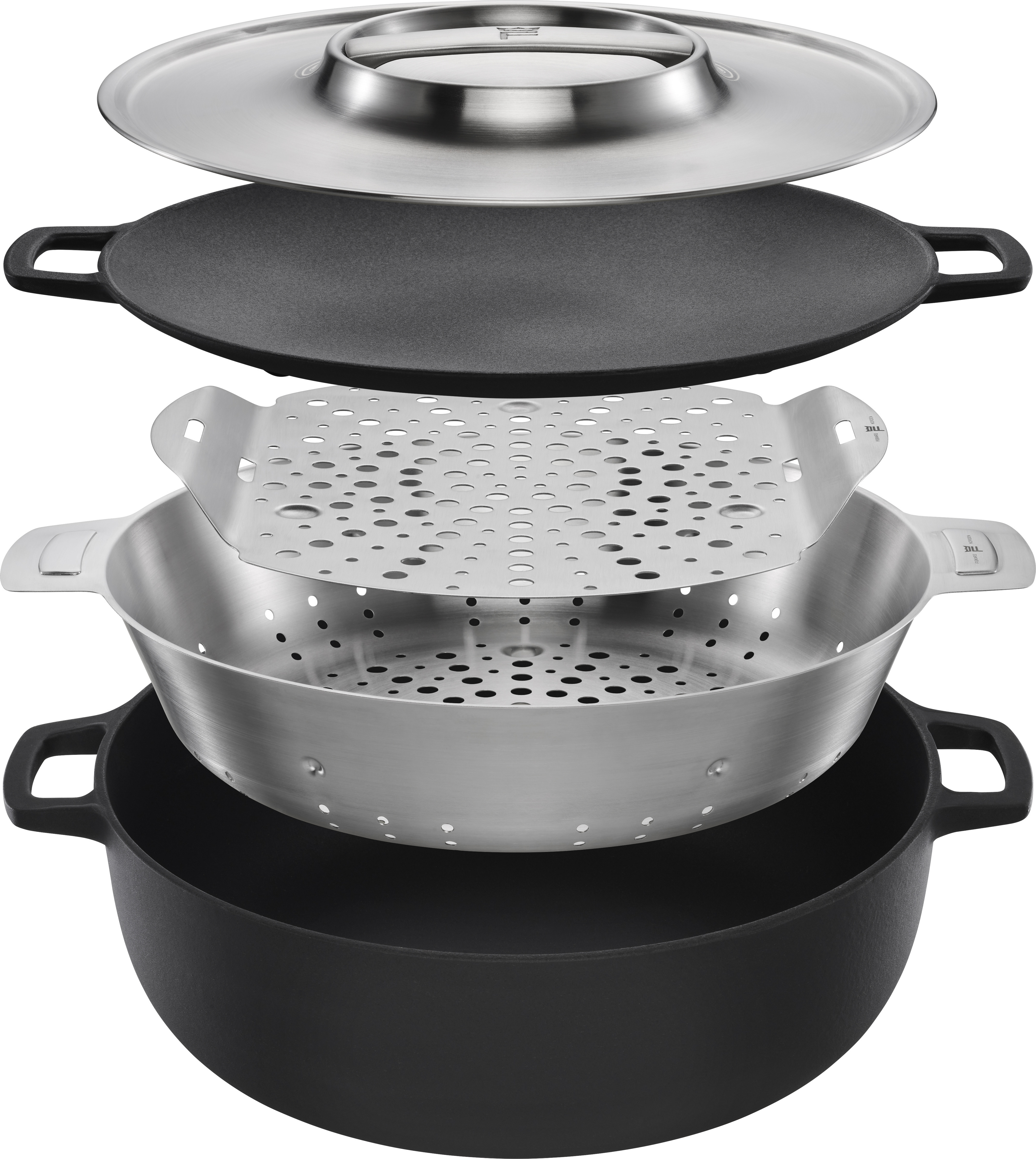 Fiskars Norden Grill Chef -grillivalurautapata, 6,5 L
