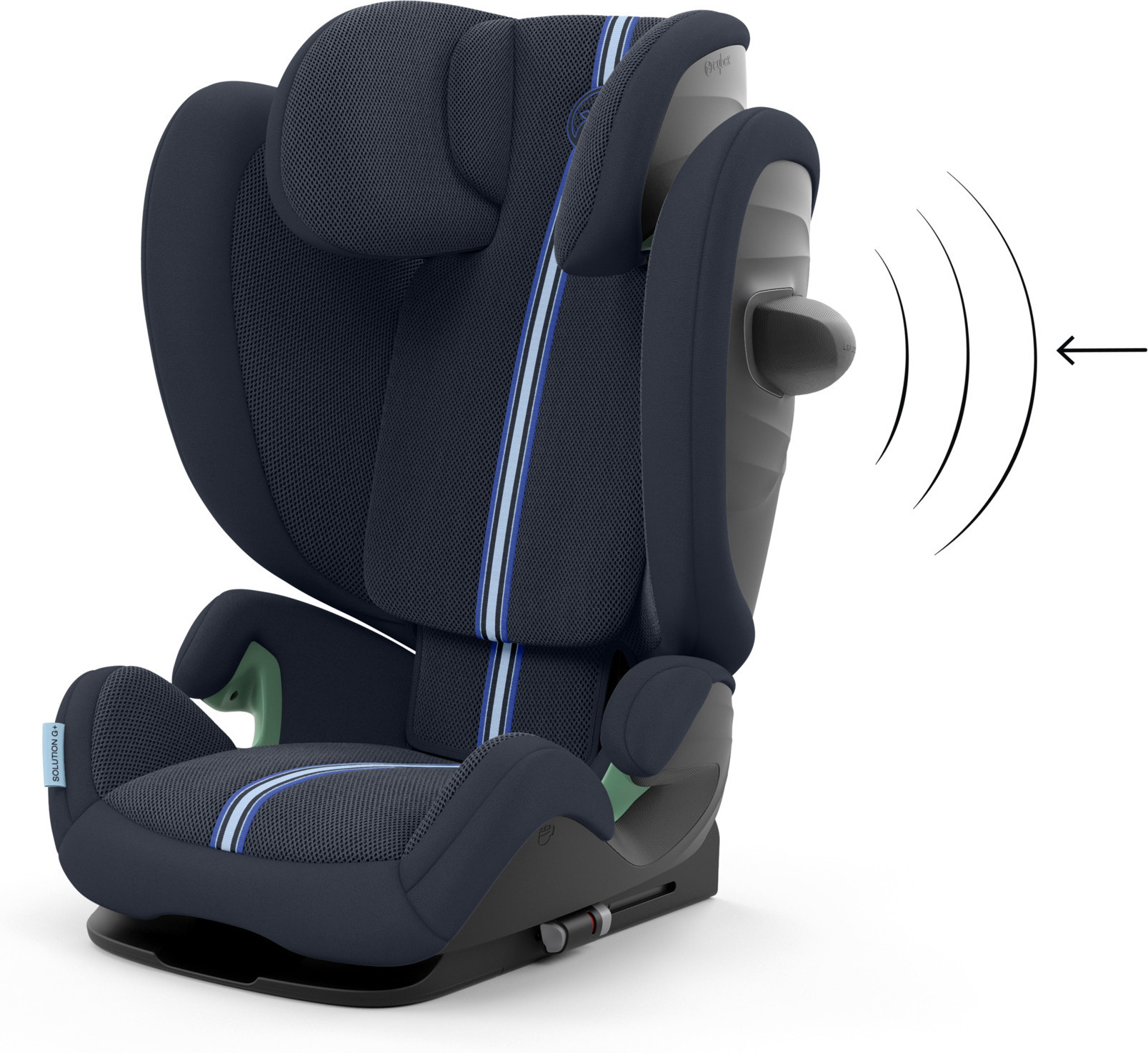CYBEX Solution G i-Fix Plus -turvavyöistuin, 100 - 150 cm, Ocean Blue