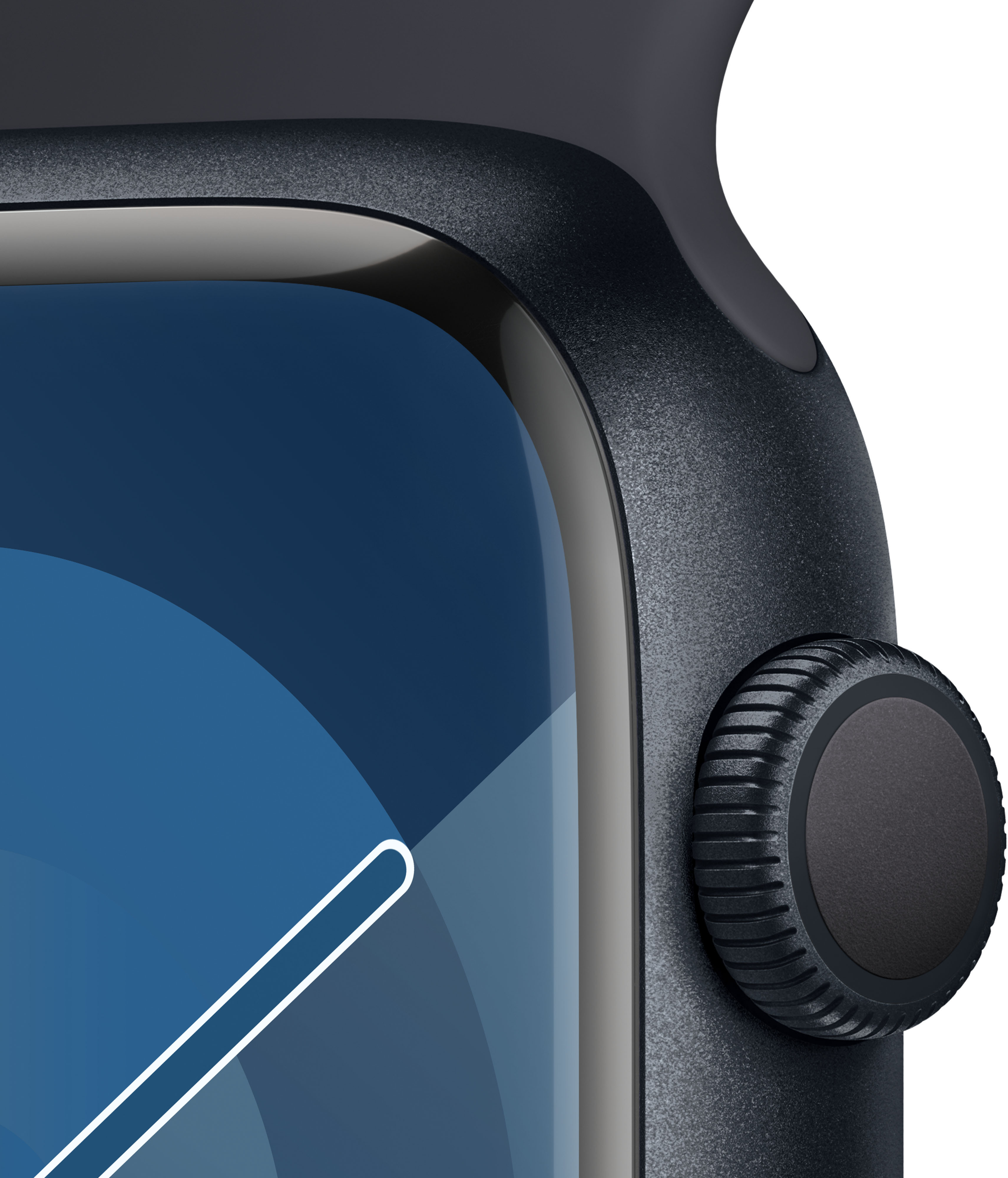 Apple Watch Series 9 (GPS + Cellular) 45 mm keskiyönsininen alumiinikuori ja keskiyönsininen Sport Loop -ranneke (MRMF3)