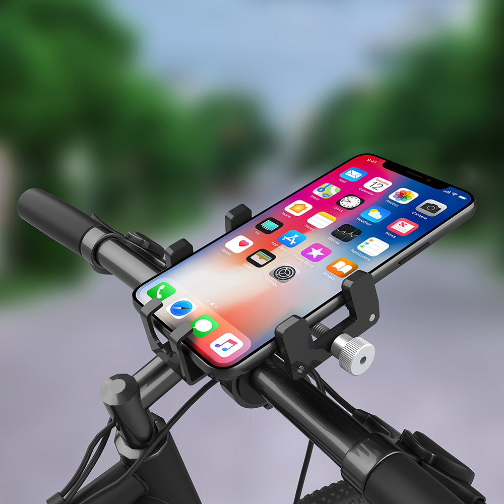 FoneKit Alumiini -polkupyöräteline, musta