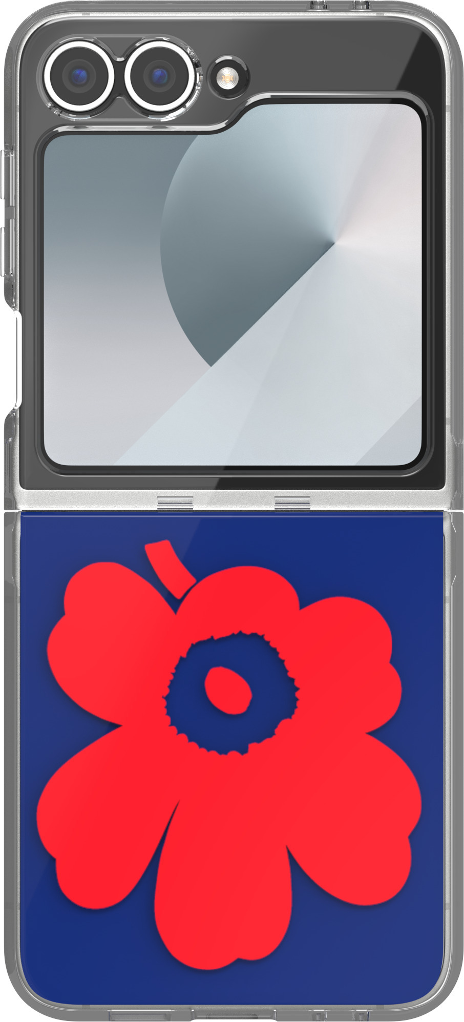 Samsung x Marimekko Dual Layer Case -suojakuori, Samsung Galaxy Z Flip6, sininen/punainen