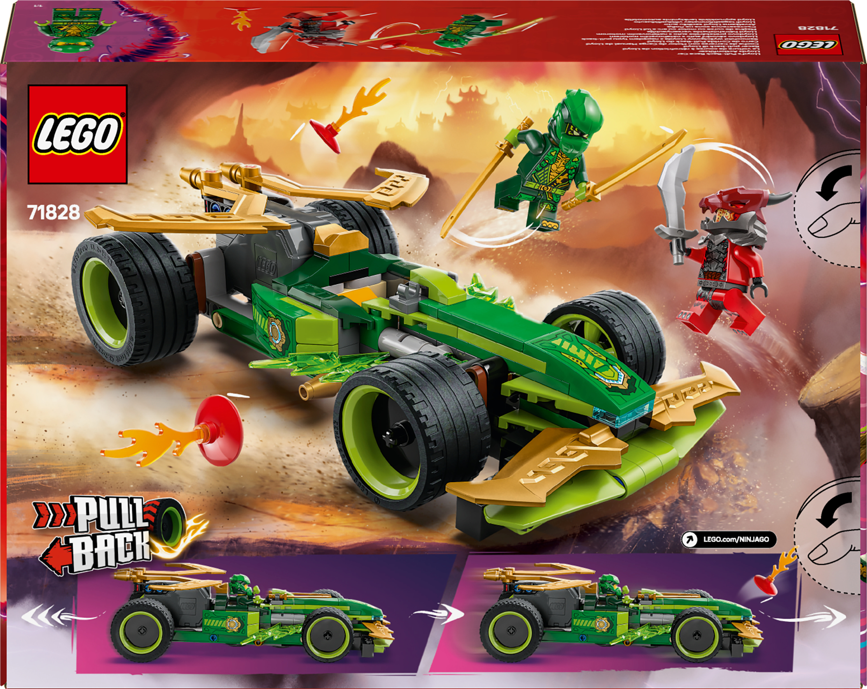 LEGO Ninjago 71828 – Lloydin vetomoottorikilpa-auto