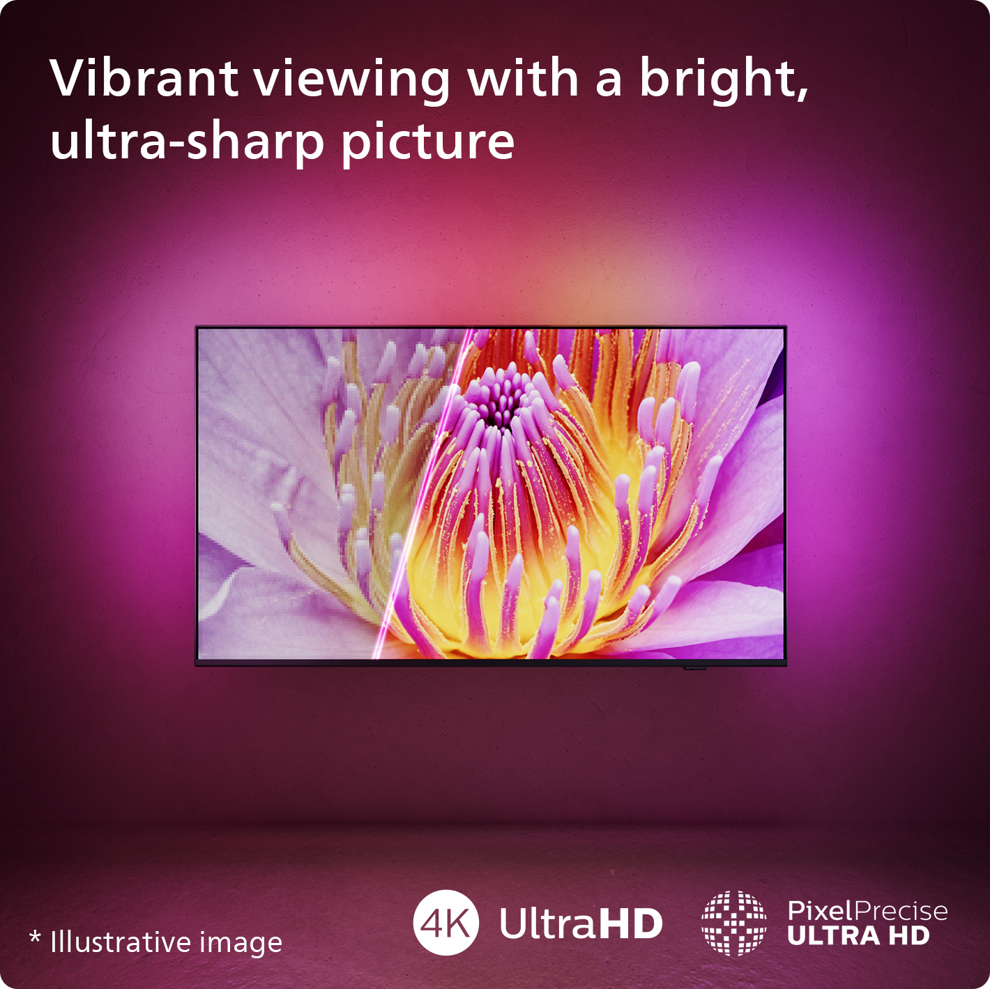 Philips 43" PUS8209 – 4K QLED Ambilight TV