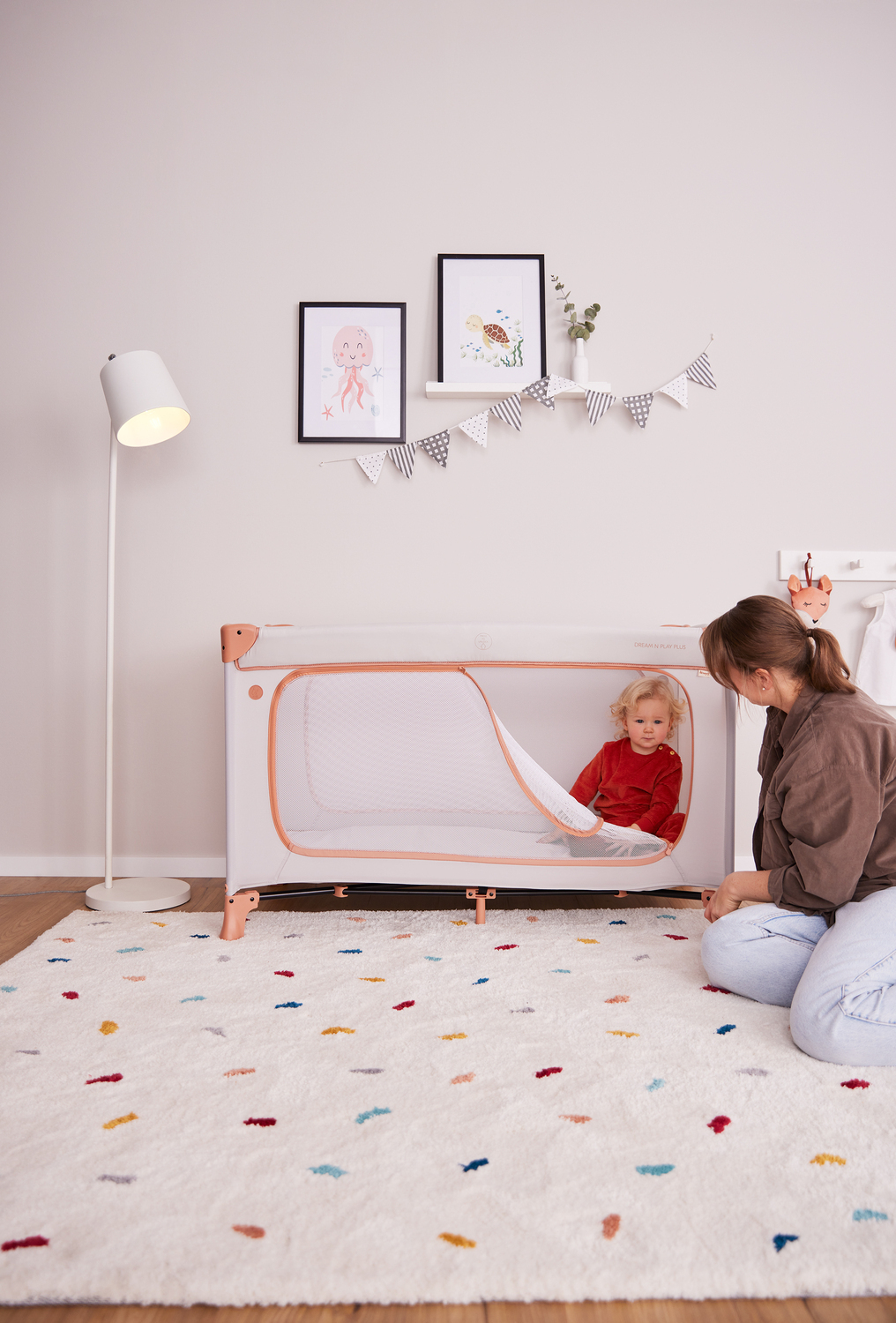 Hauck Sleep N Play Go Plus matkasänky, Dusty Blue