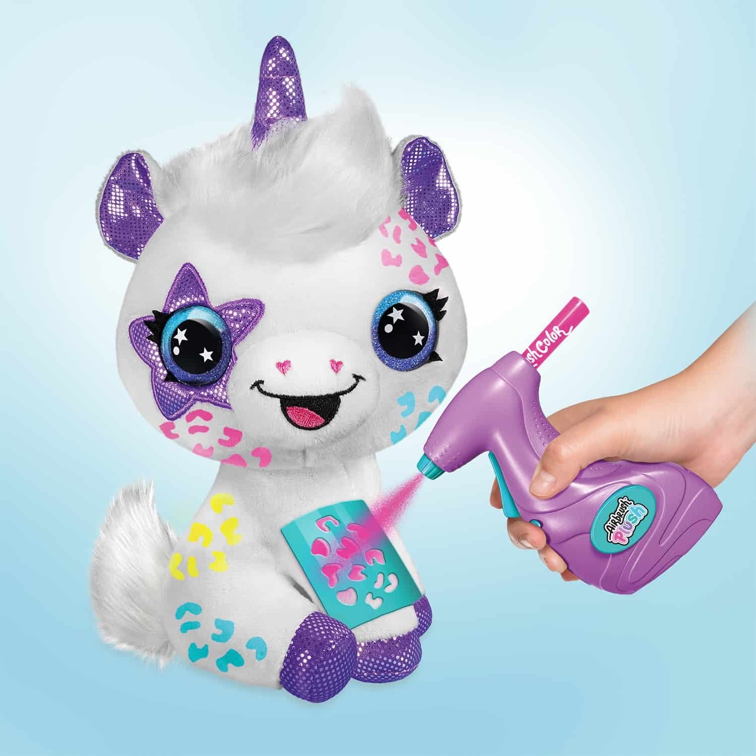 Airbrush Plush -pehmolelu, Unicorn