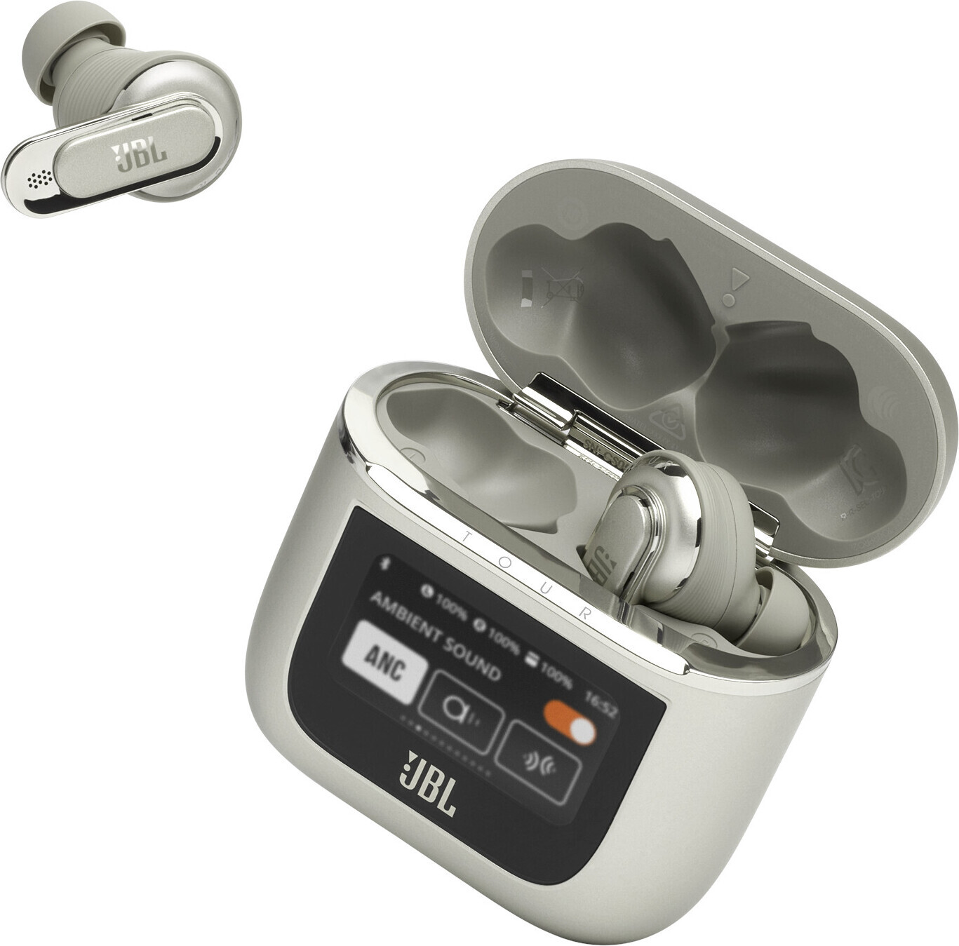 JBL Tour Pro 2 -langattomat vastamelunappikuulokkeet, samppanja