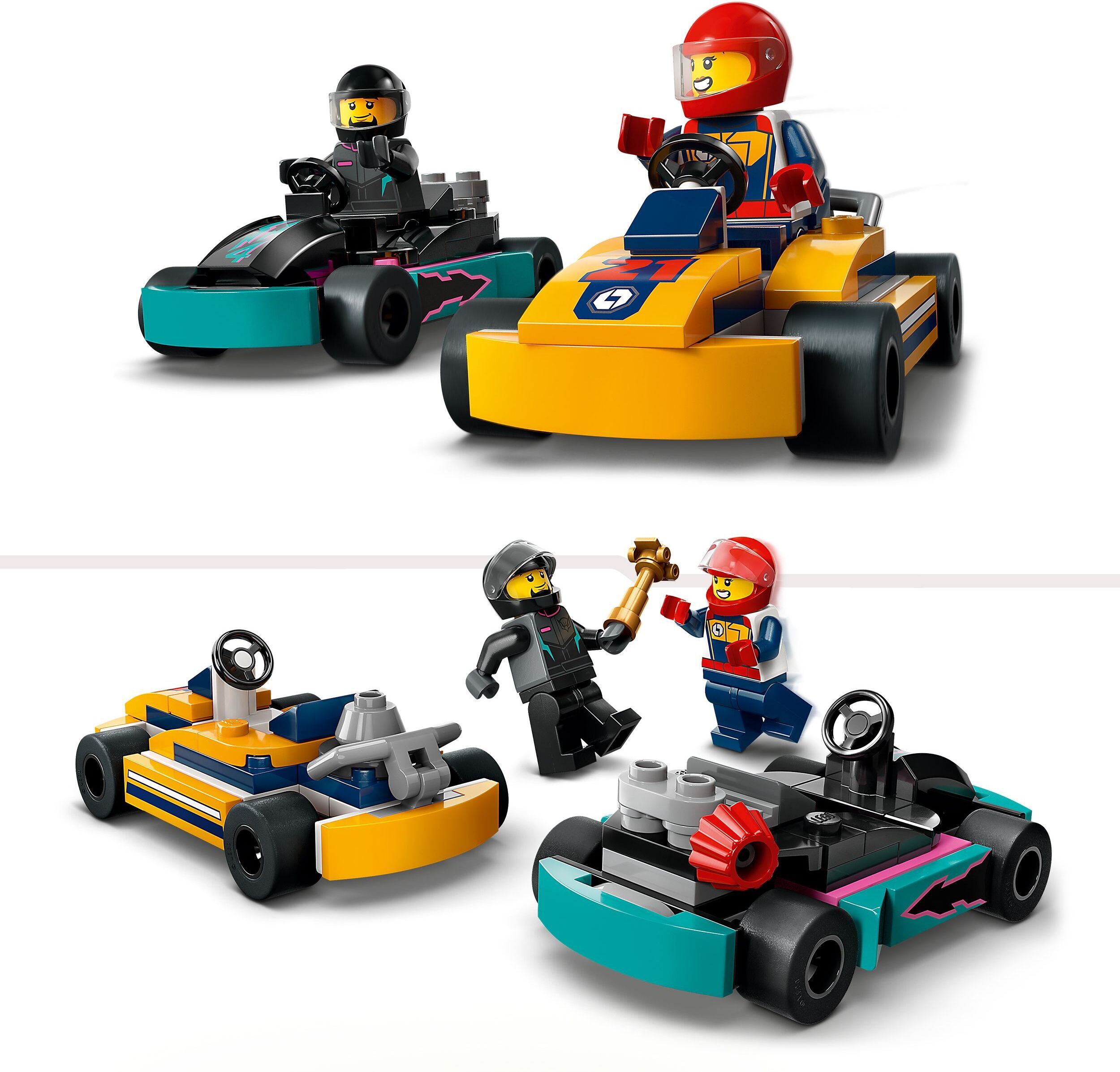 LEGO City Great Vehicles 60400  - Go-Kart-autot ja kilpakuljettajat