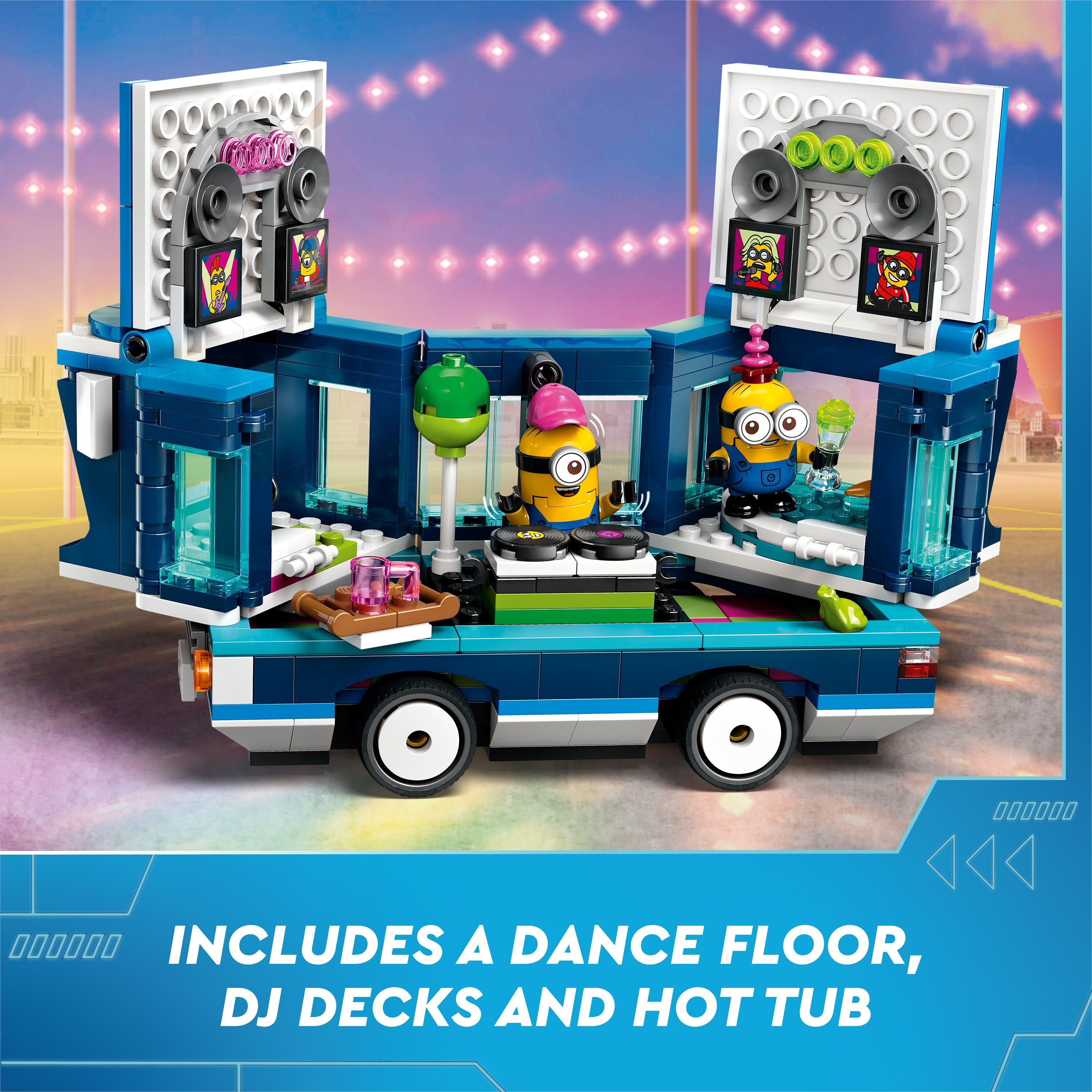 LEGO Minions 75581 - Kätyrien musajuhlabussi