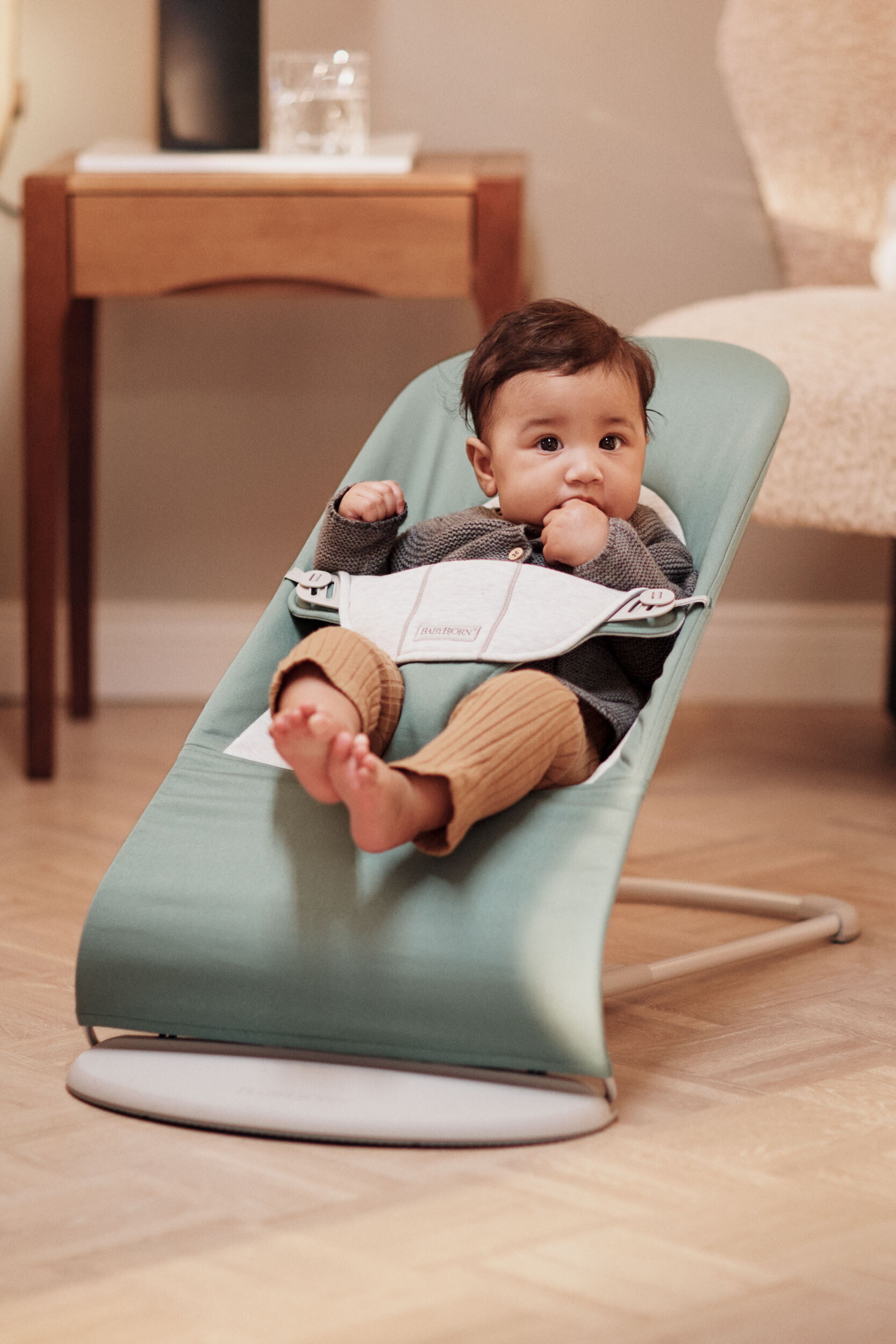 BabyBjörn Bouncer Balance Soft Woven -sitteri, jersey sage