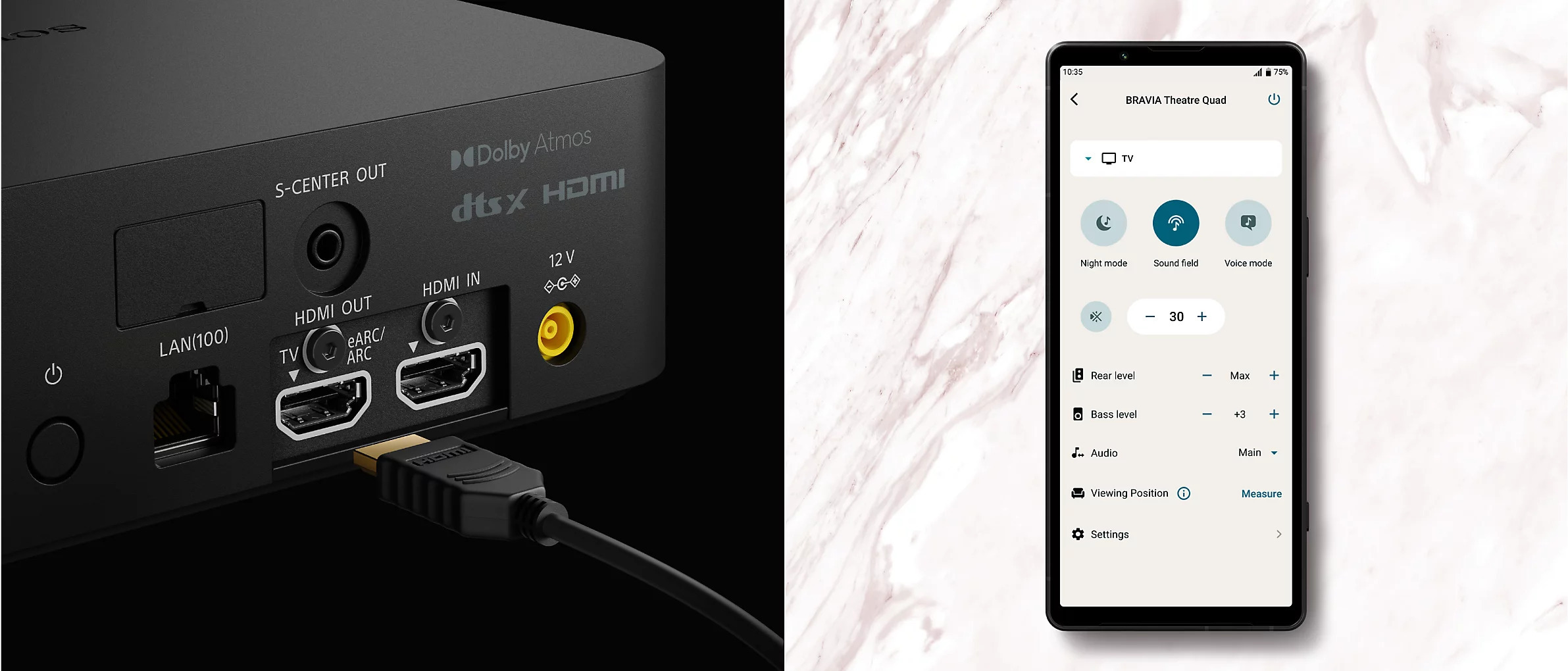 Sony BRAVIA Theatre Quad 4.0.4 -tilaäänijärjestelmä langattomilla kaiuttimilla