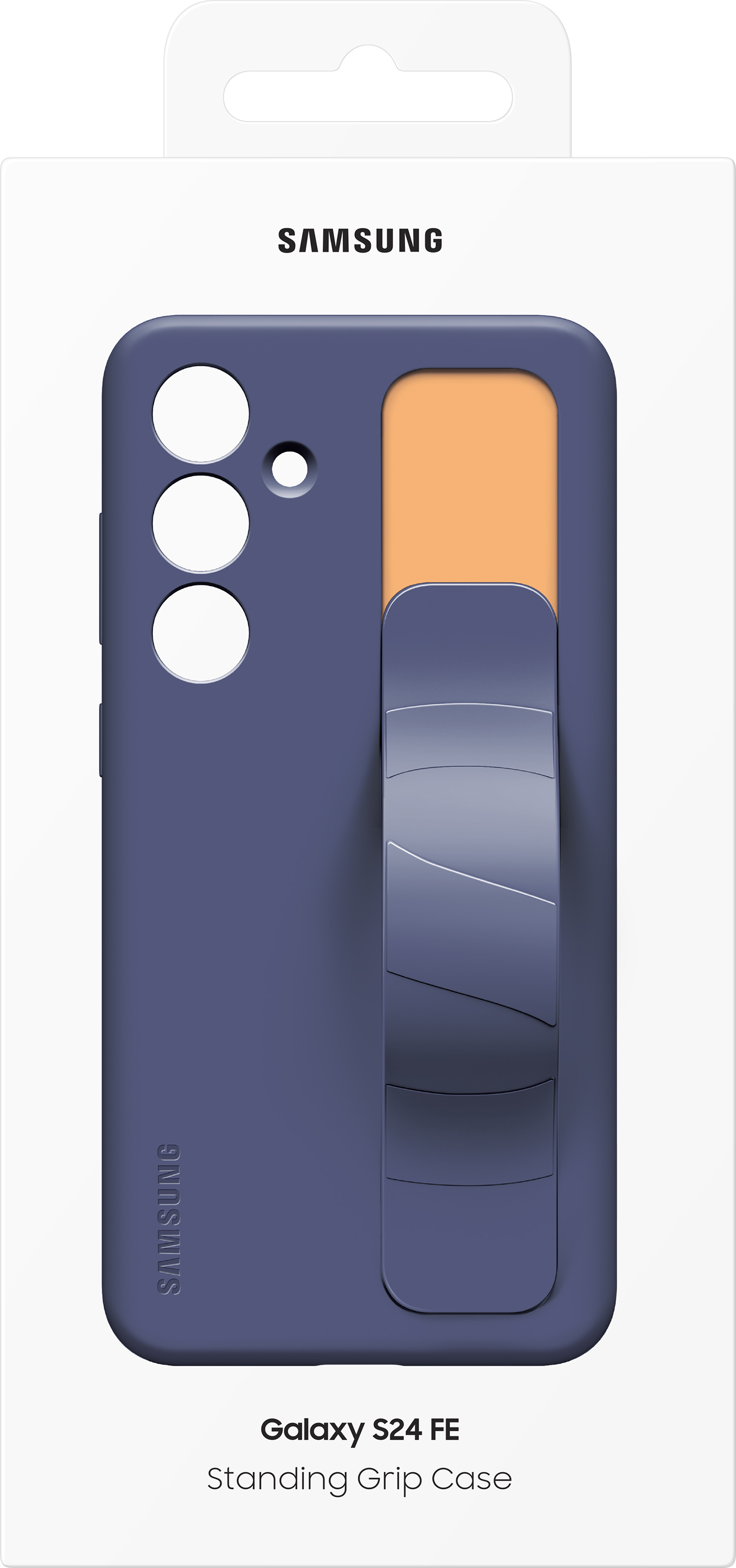 Samsung Galaxy S24 FE Standing Grip Case -suojakotelo, sinimusta