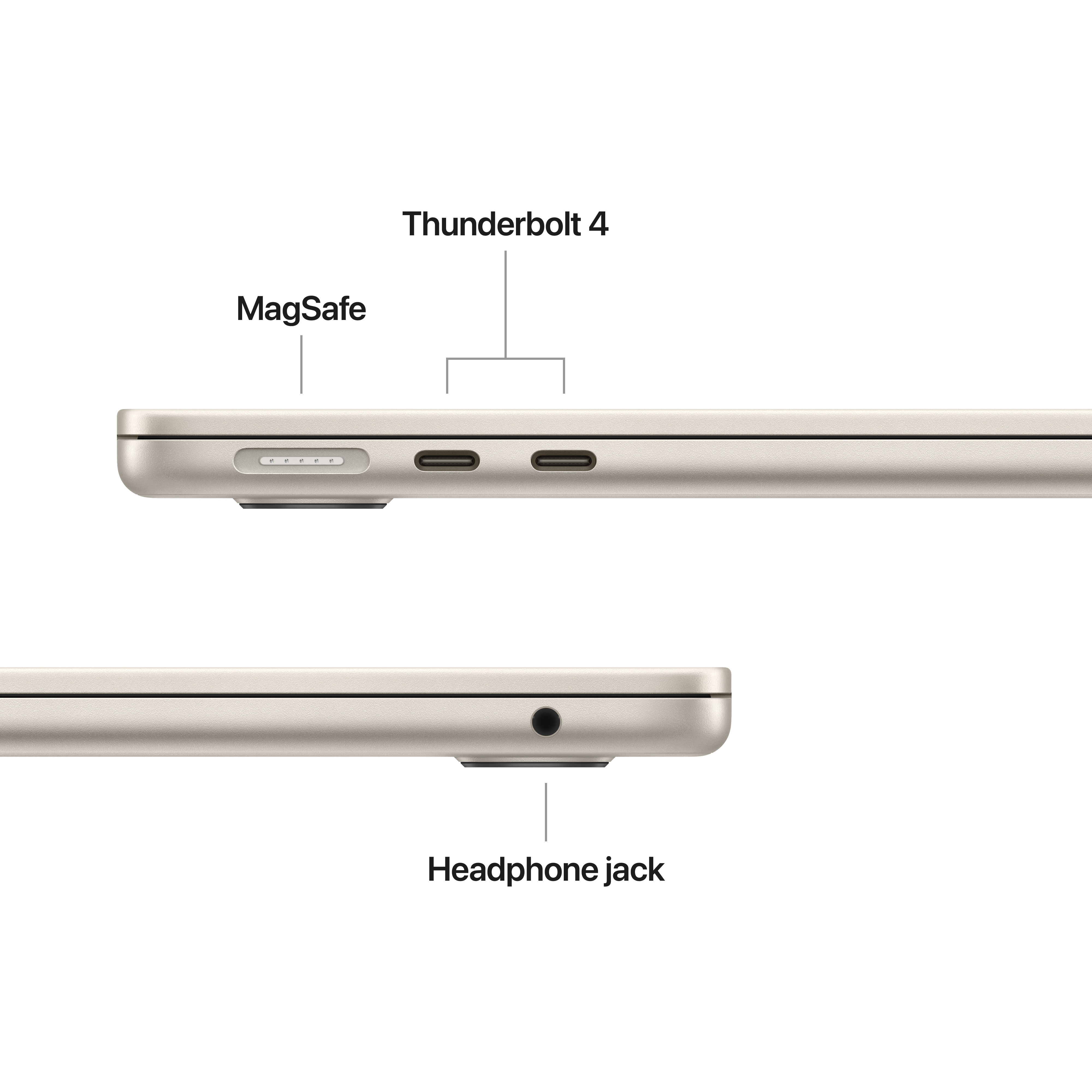 Apple MacBook Air 13" M4 24 Gt, 512 Gt 2025 -kannettava, hopea (MC654)