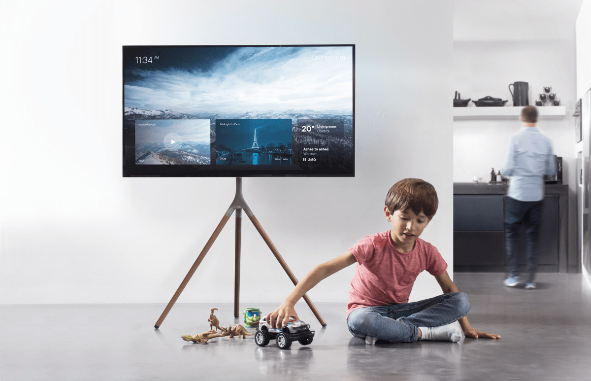 One For All WM7471 -Design lattiajalusta 32-65" televisioille
