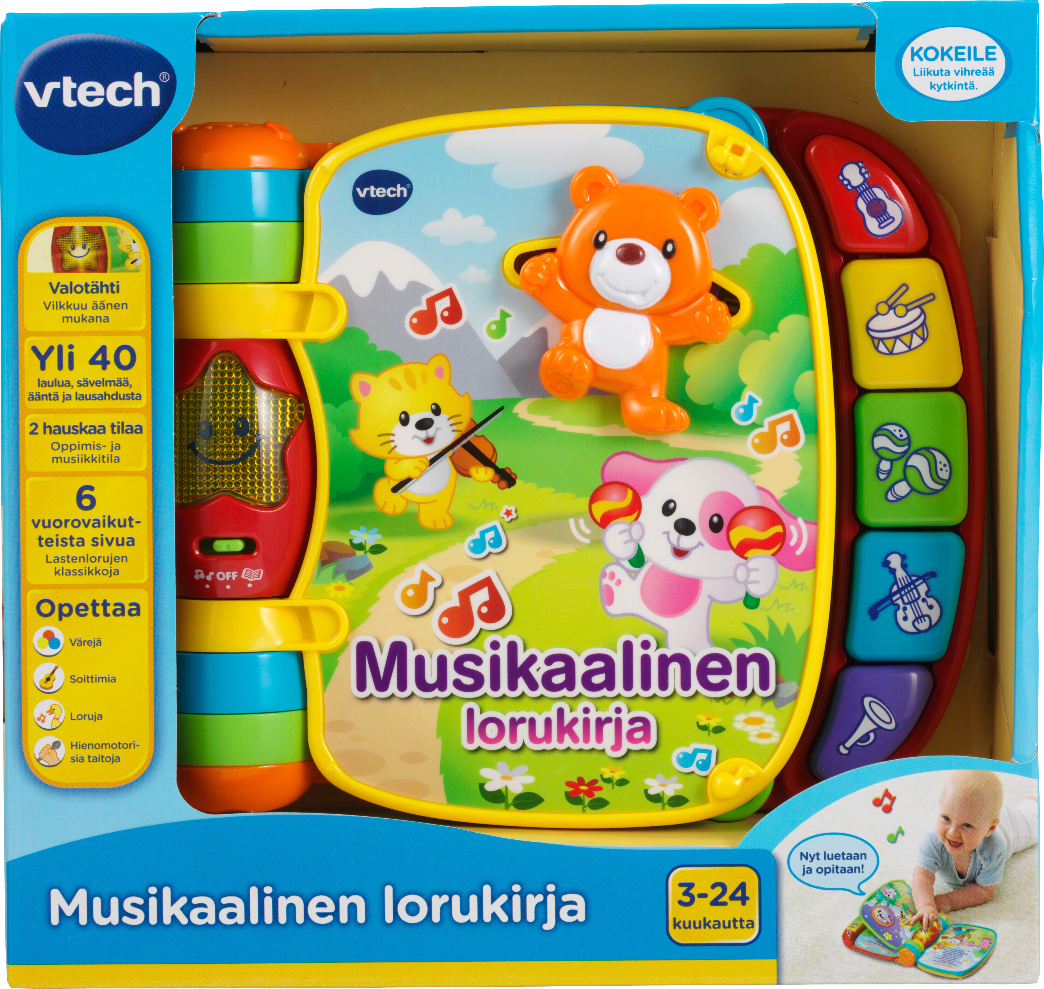 Vtech Baby Musikaalinen lorukirja, FI