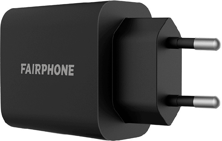 Fairphone USB-A 30 W -verkkovirtalaturi, musta
