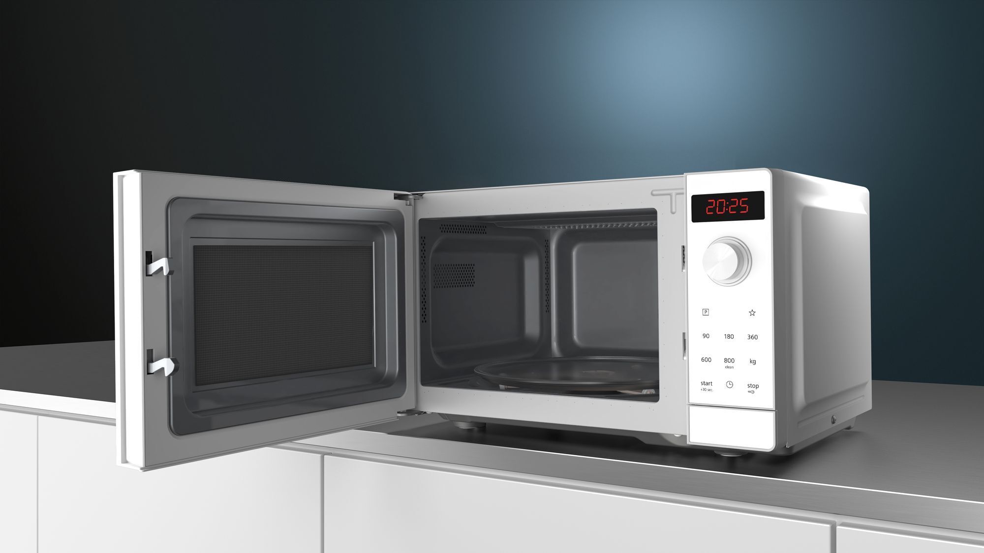 Siemens FF023LMW0 iQ300 mikroaaltouuni, valkoinen
