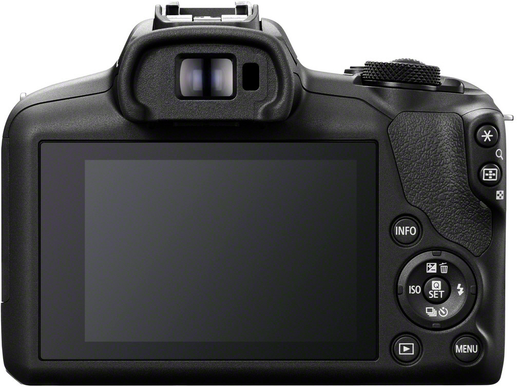 Canon EOS R100 -mikrojärjestelmäkamera + 18-45 mm IS STM -objektiivi